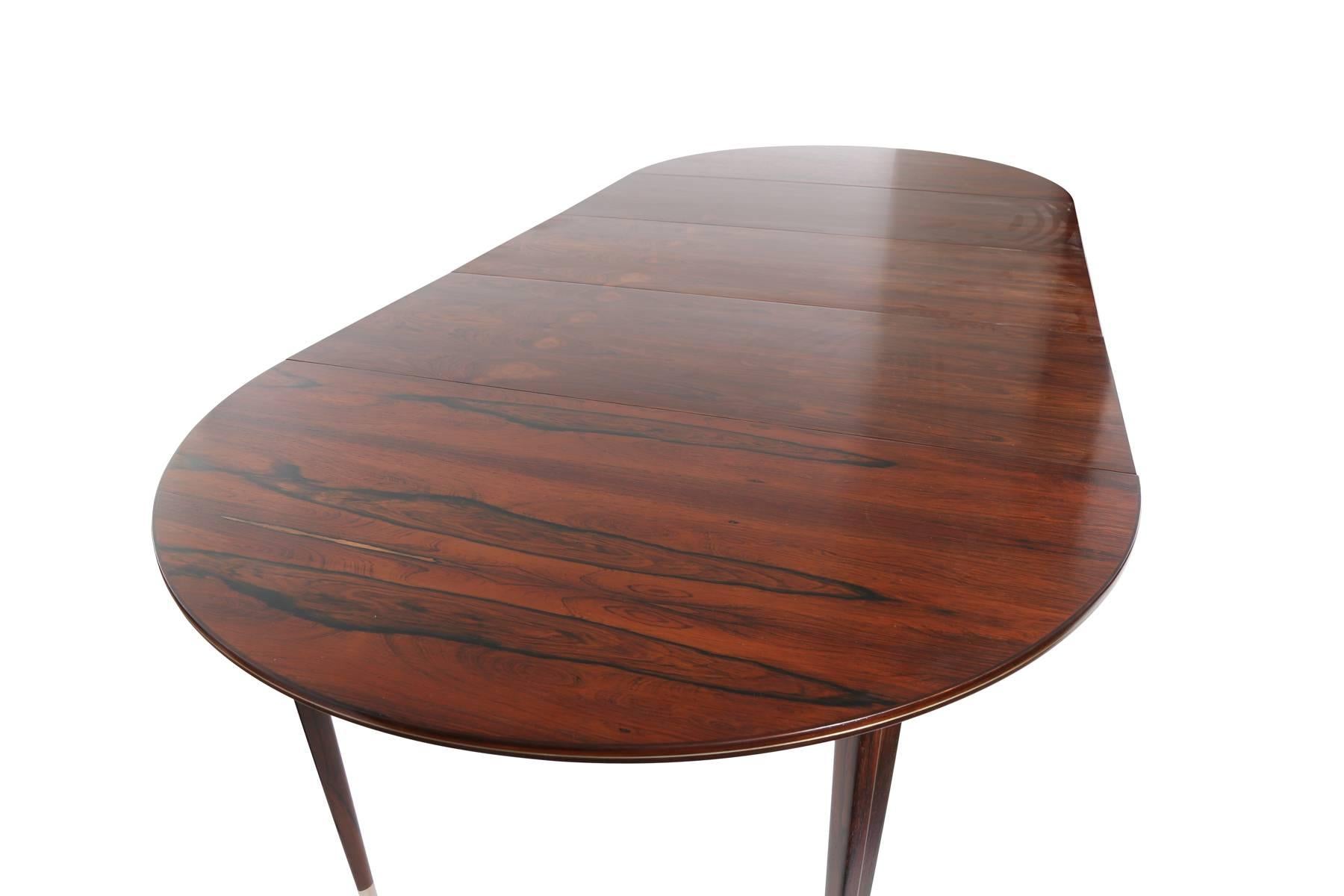 Georg Kofoed Rosewood and Pewter Dining Table 1