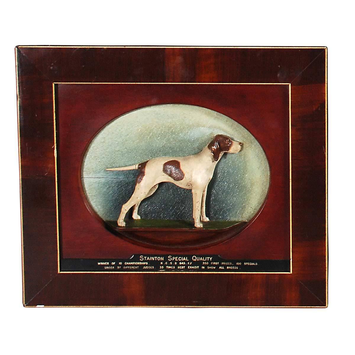 English Set of Four Plaques Depicting Champion Show Dogs For Sale