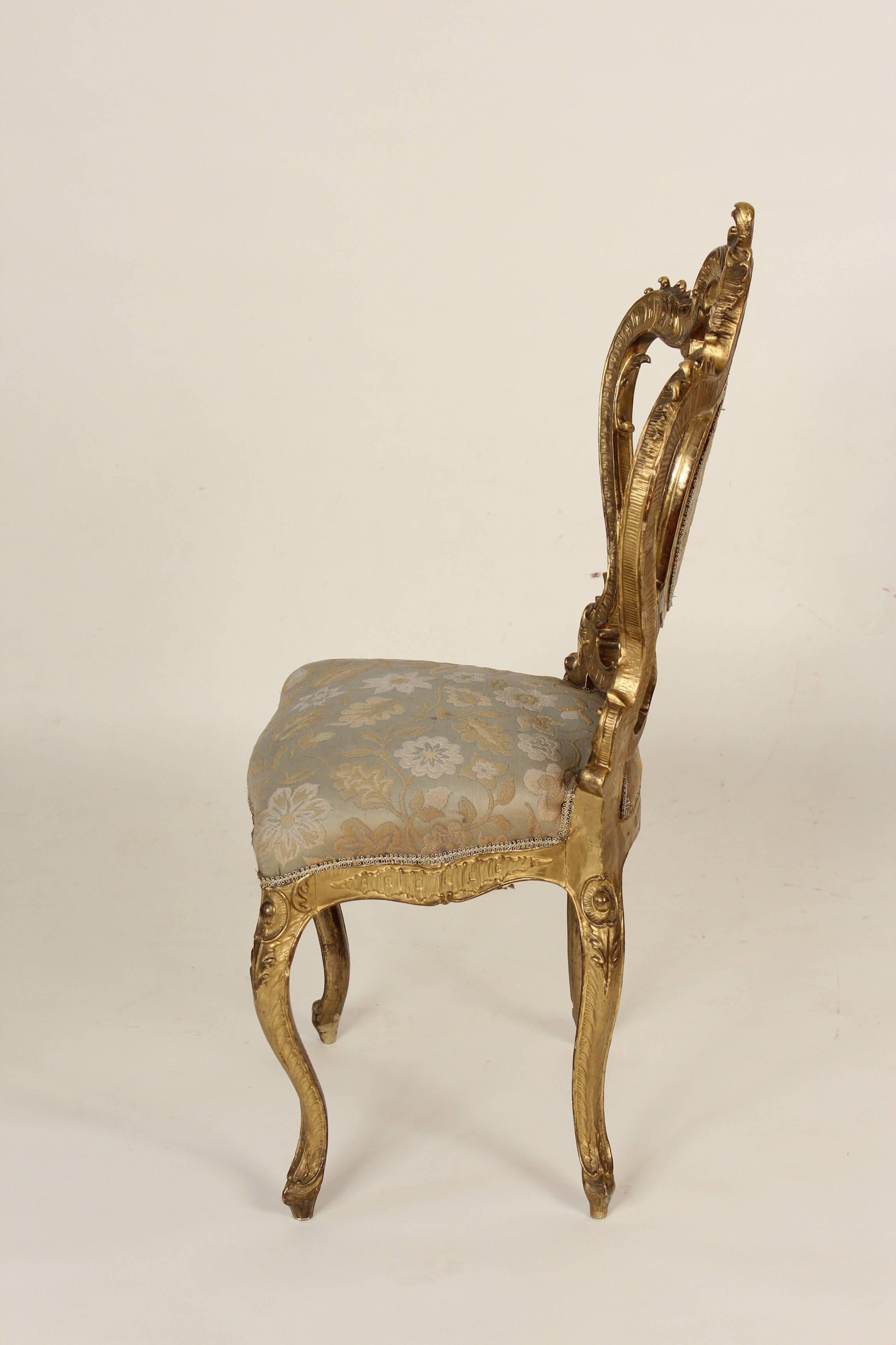 European Rococo Revival Vanity Chair