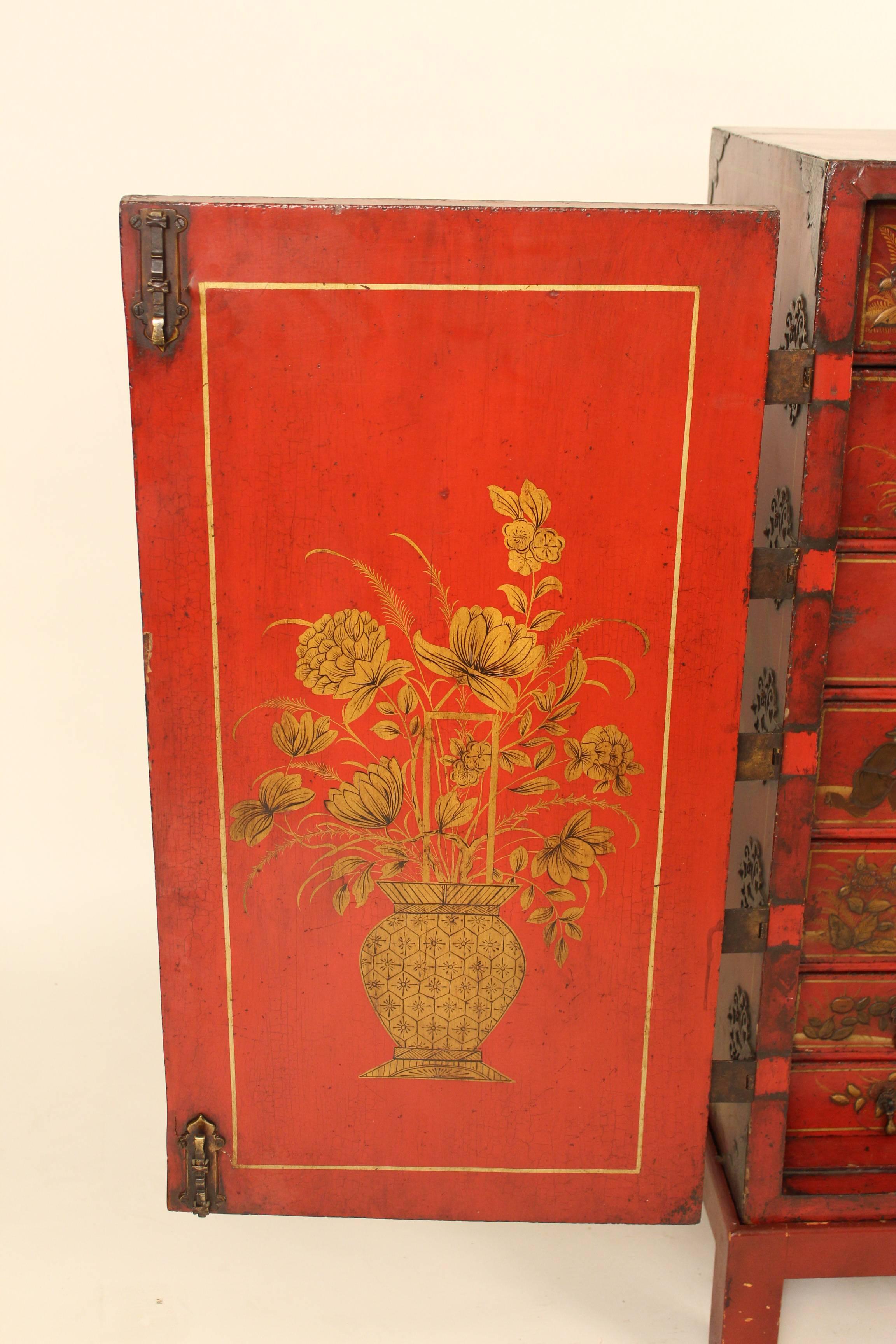 Antique Chinoiserie Two-Door Cabinet 1