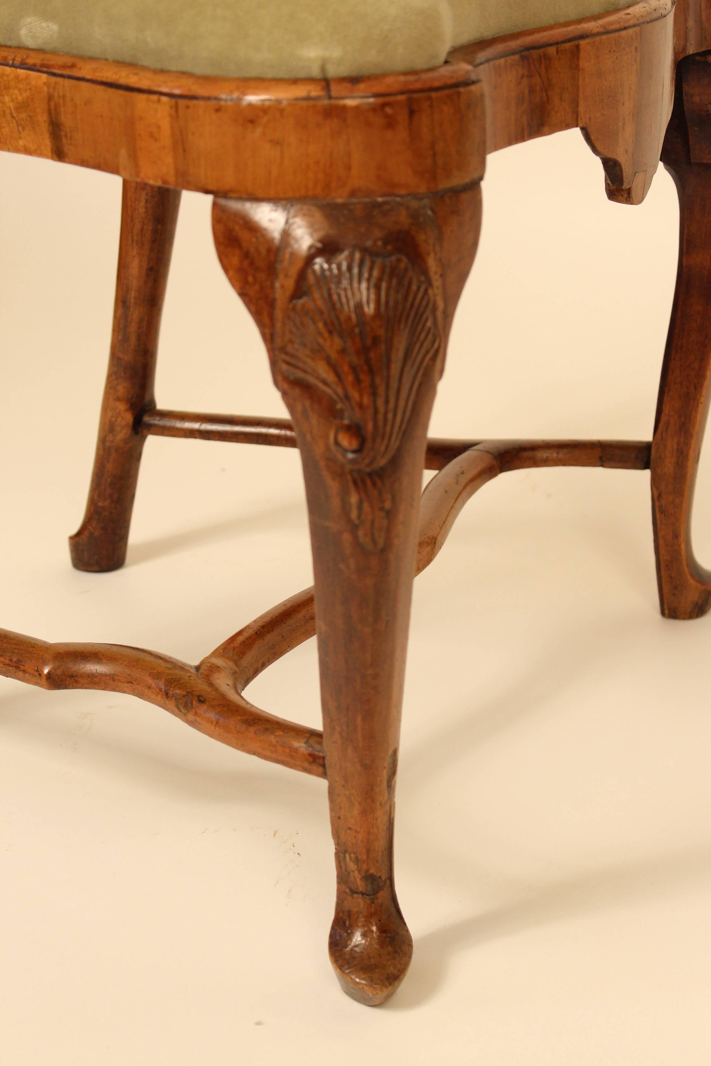 Pair of Dutch Marquetry Side Chairs 3