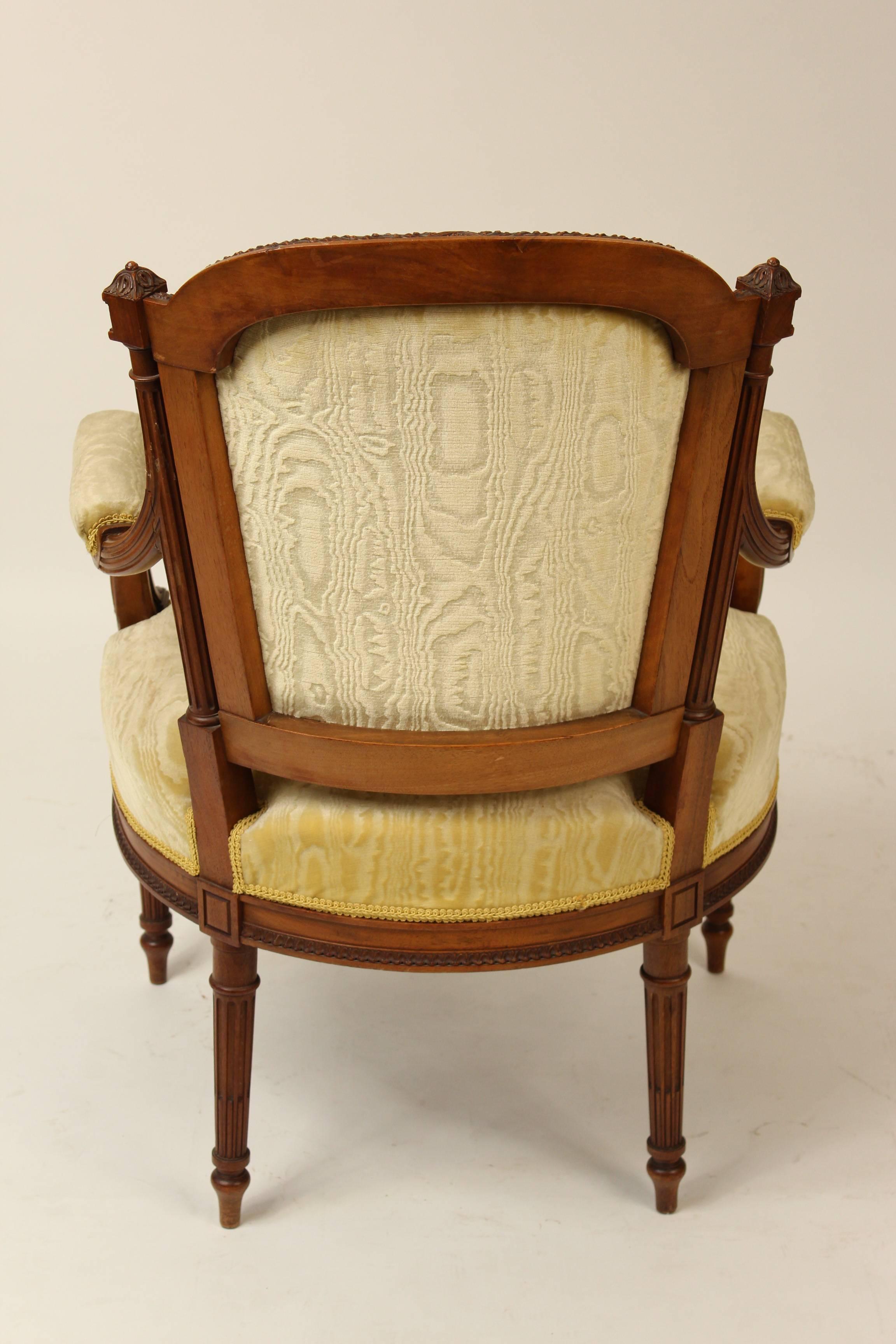 Pair of Louis XVI Style Armchairs In Good Condition In Laguna Beach, CA