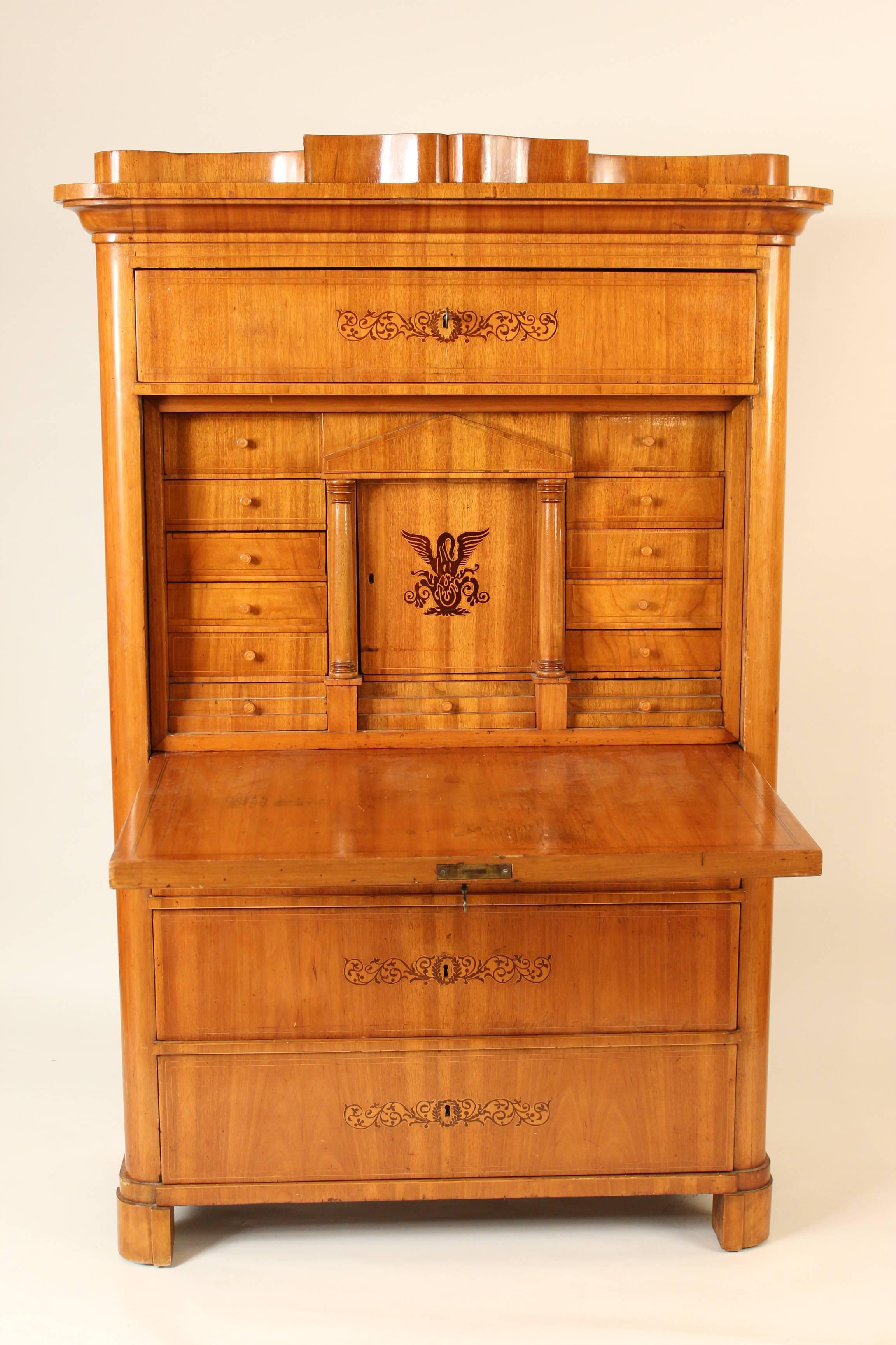 Biedermier Secretaire Abattant at 1stDibs