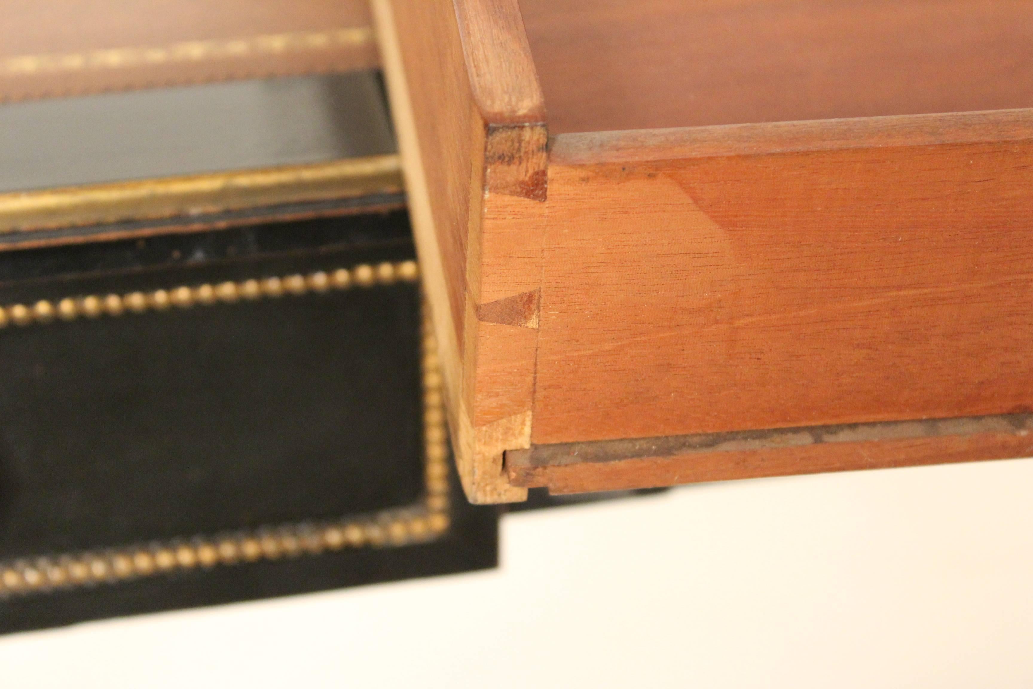 Louis XVI Style Leather Top Desk 5