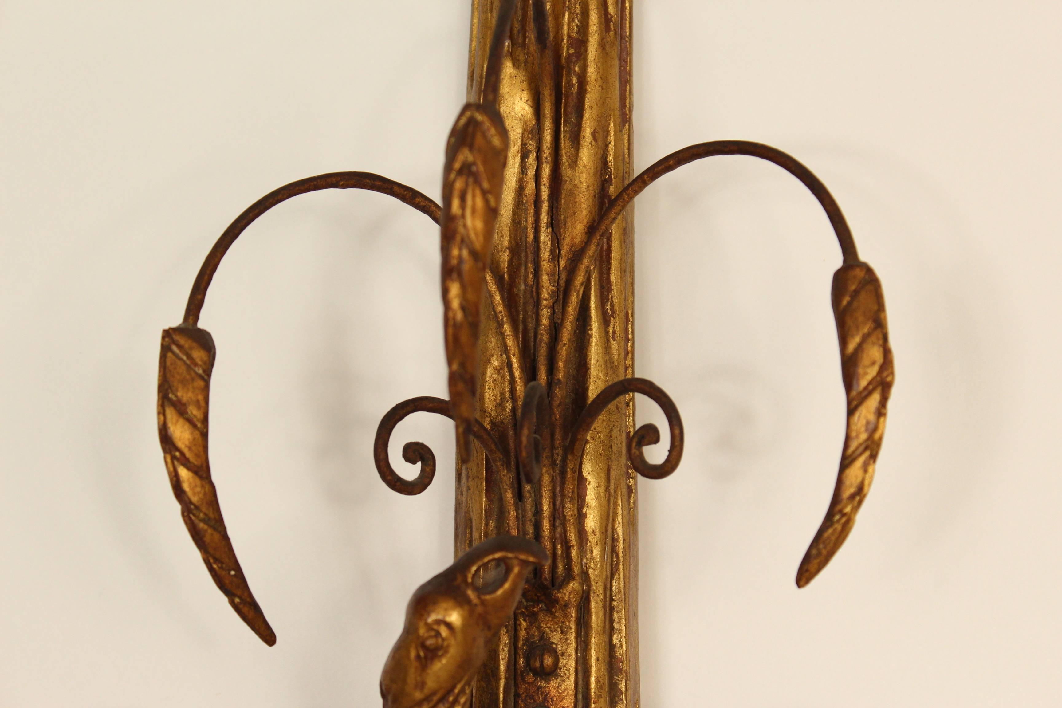 Pair of Neoclassical Style Wall Sconces In Good Condition In Laguna Beach, CA