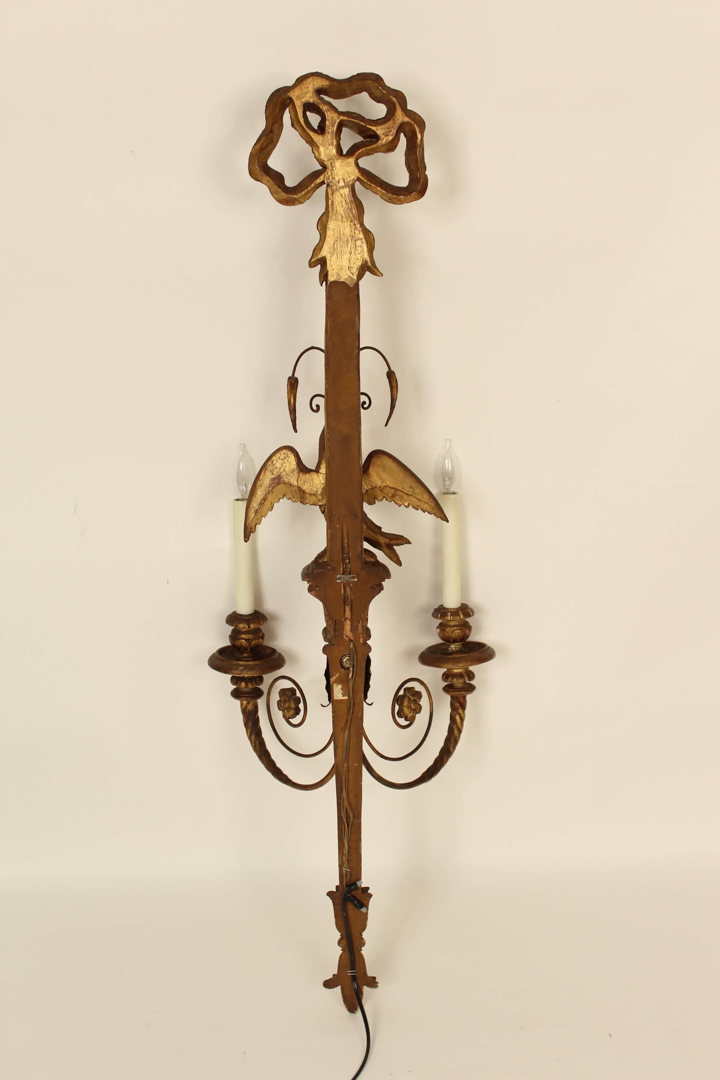 Pair of Neoclassical Style Wall Sconces 2