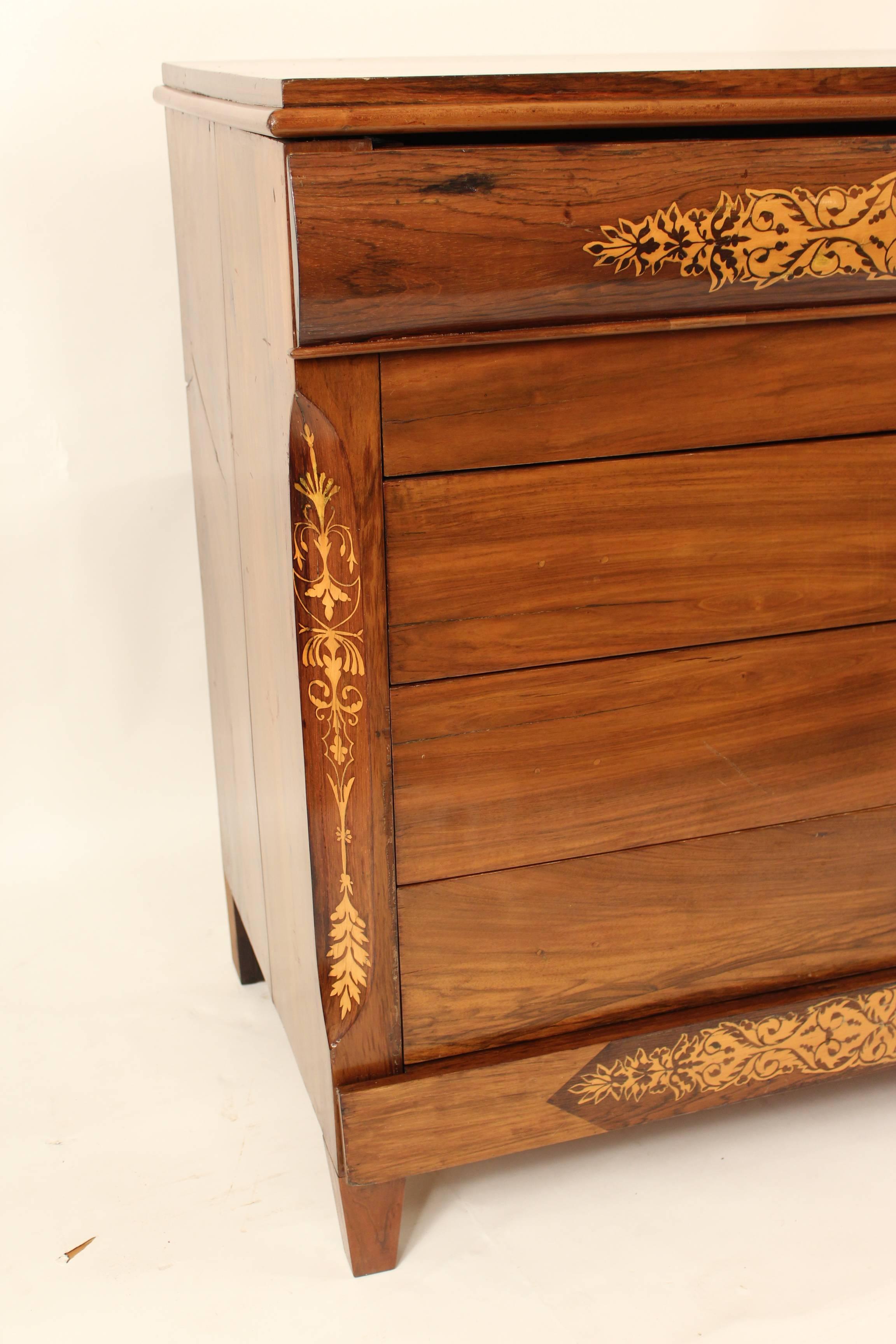 Neoclassical Chest of Drawers/Desk In Good Condition In Laguna Beach, CA