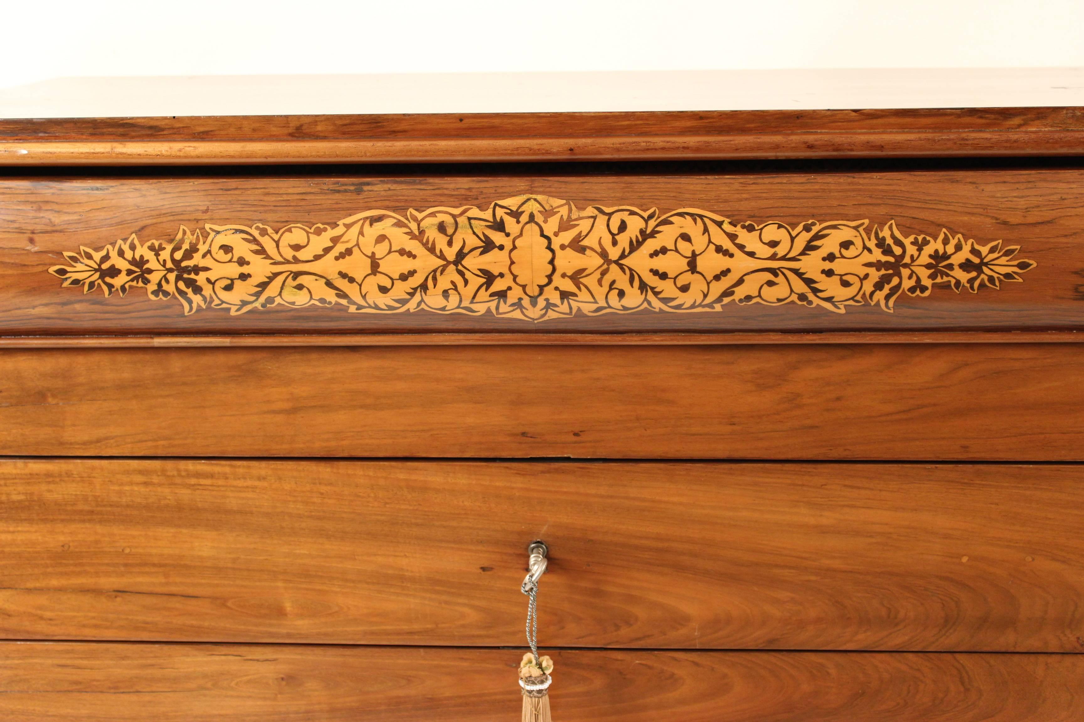 Mid-19th Century Neoclassical Chest of Drawers/Desk