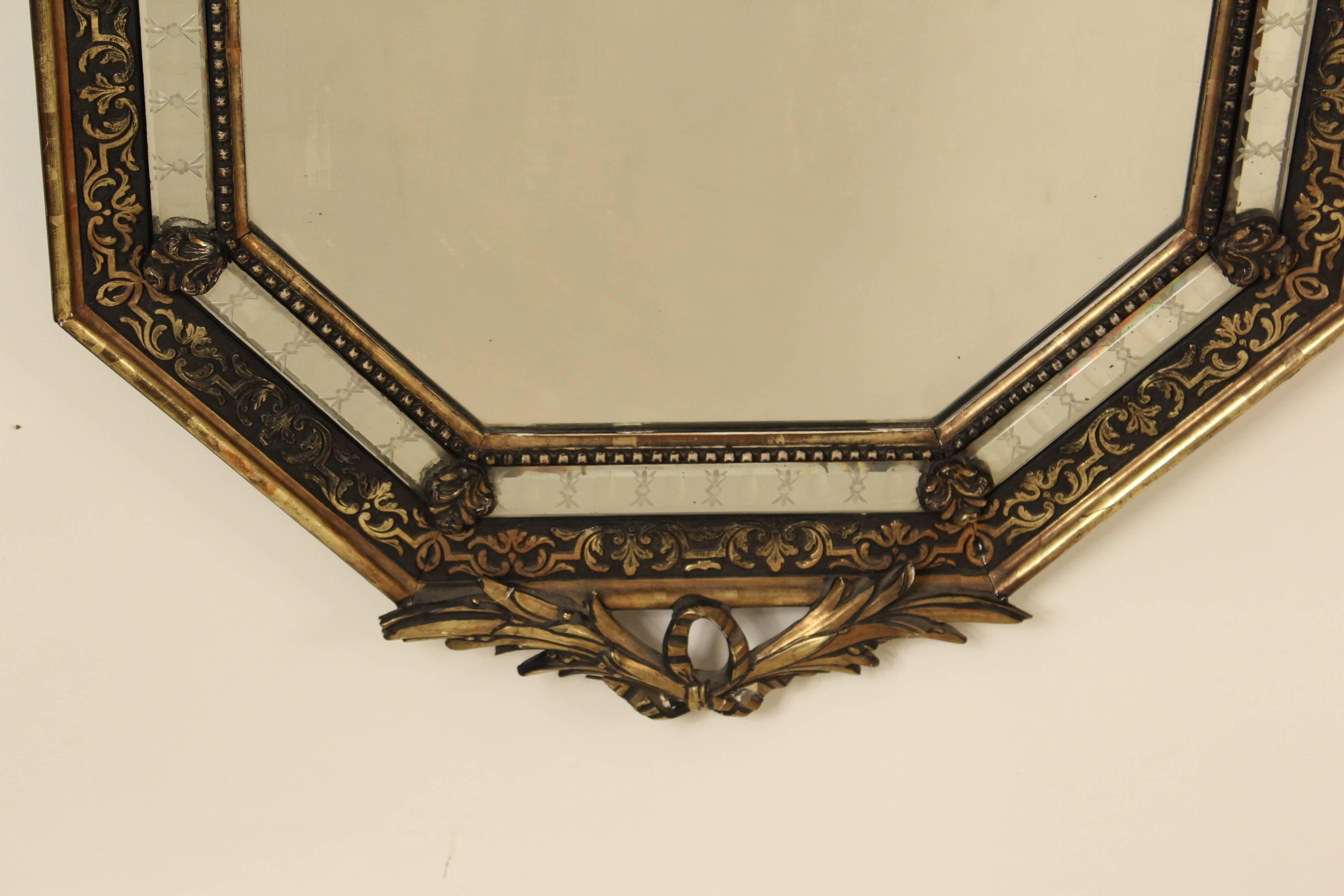 Napoleon III Style Giltwood Mirror In Good Condition In Laguna Beach, CA