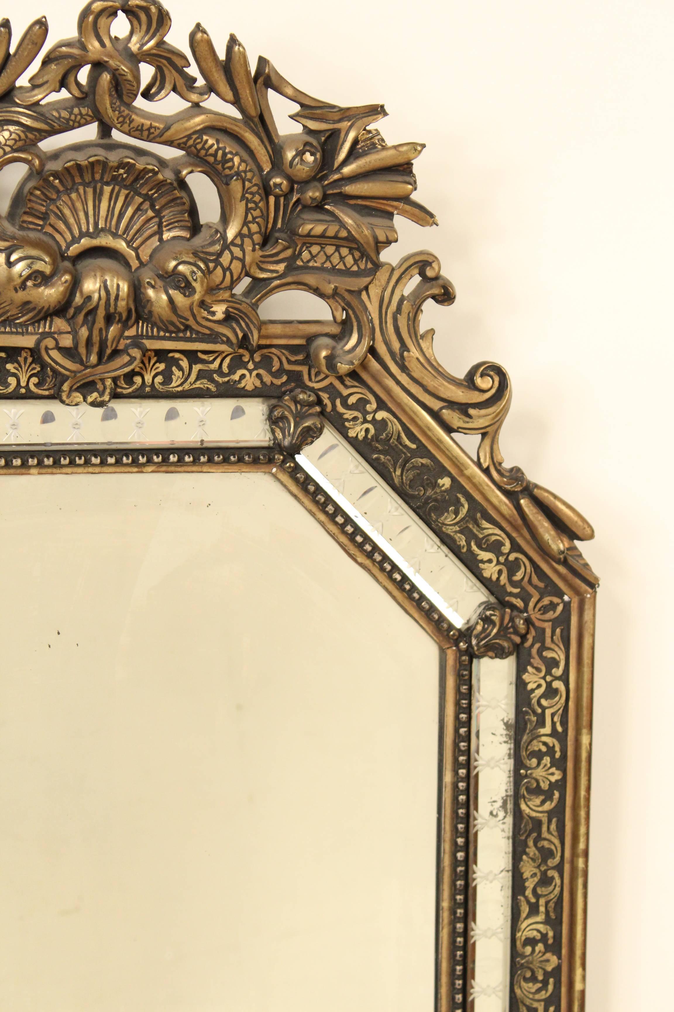 Early 20th Century Napoleon III Style Giltwood Mirror