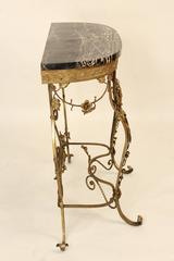 Gilt Iron Console Table