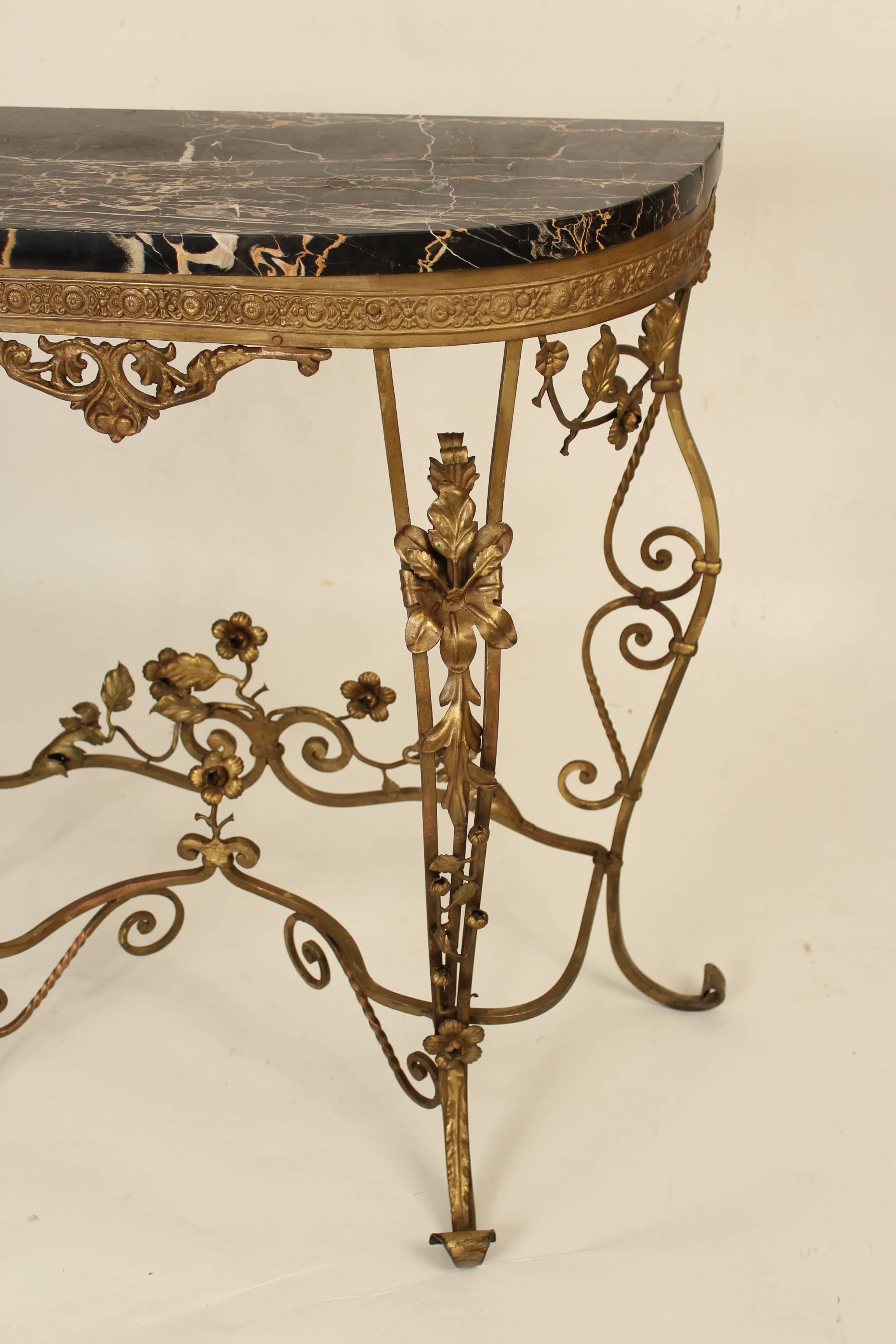 Unknown Gilt Iron Console Table