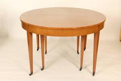 Biedermeier Style Dining Table by Baker and Four Chairs