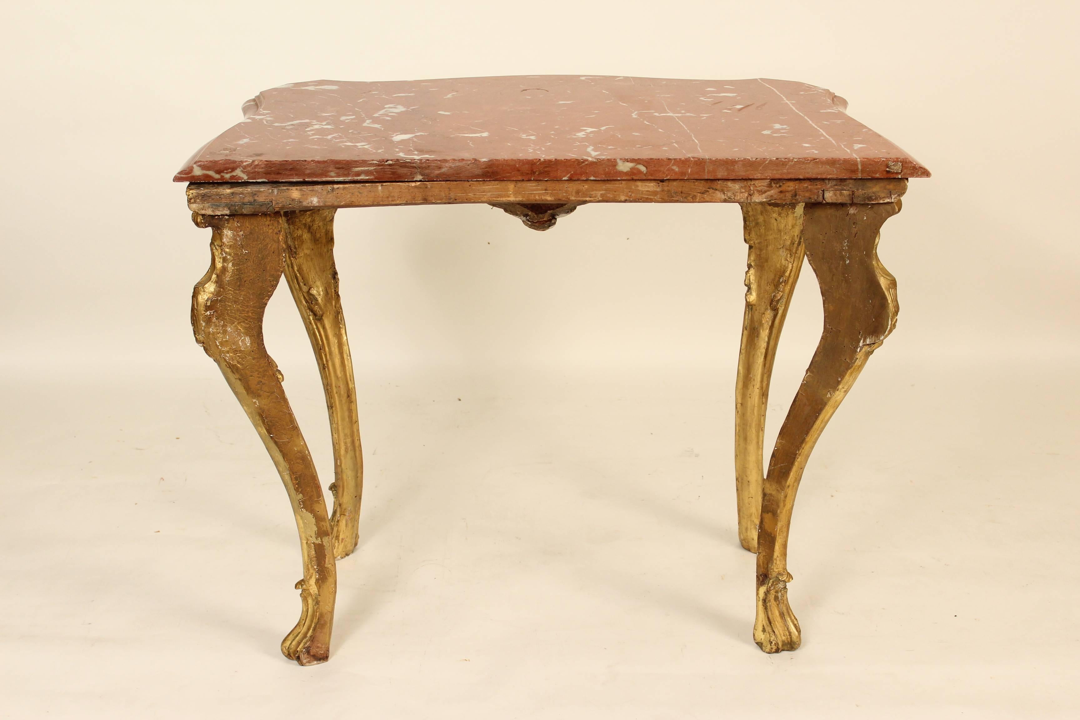 Louis XV Giltwood Console Table 4