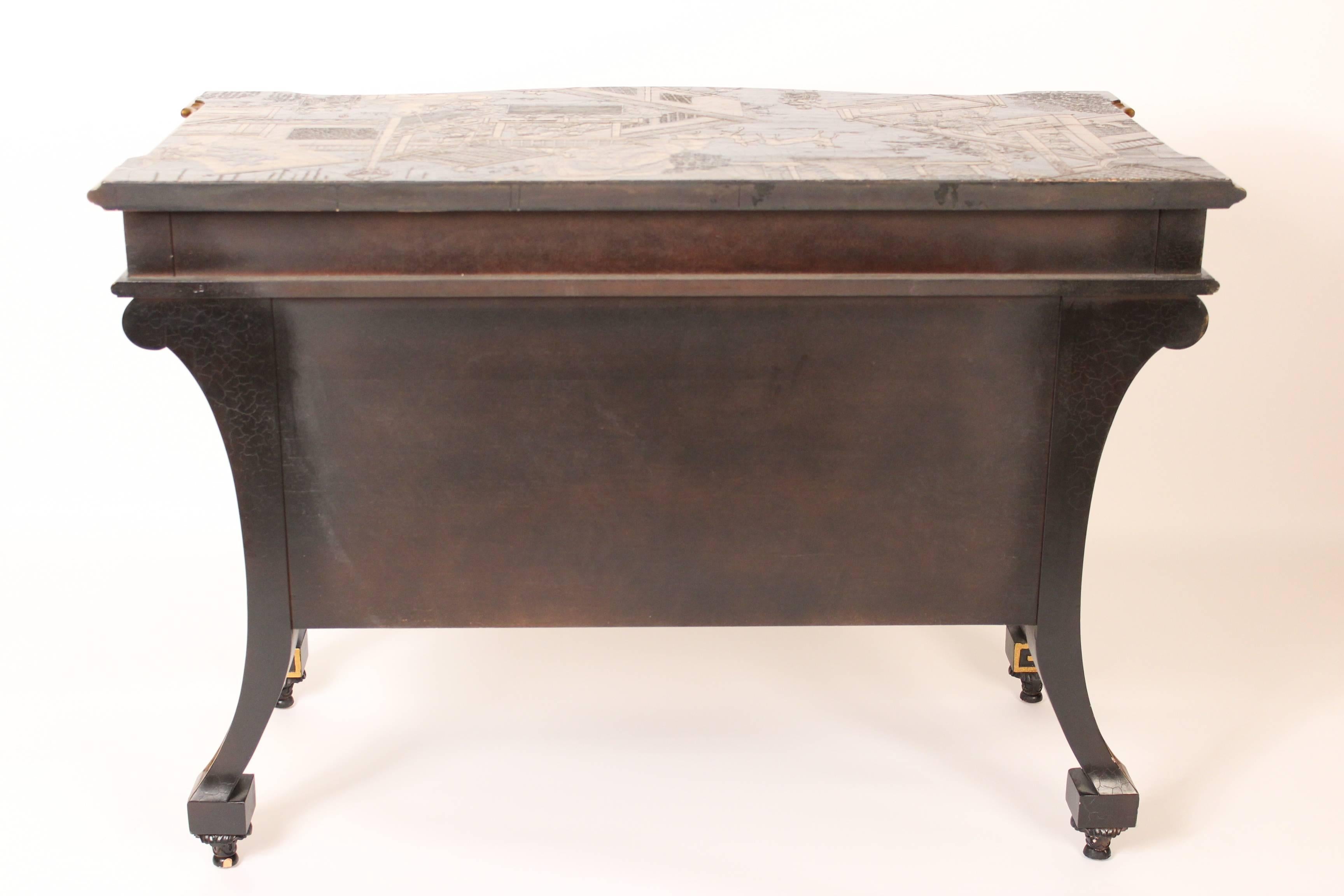 Georgian Style Chinoiserie Decorated Commode, Made by Baker 3