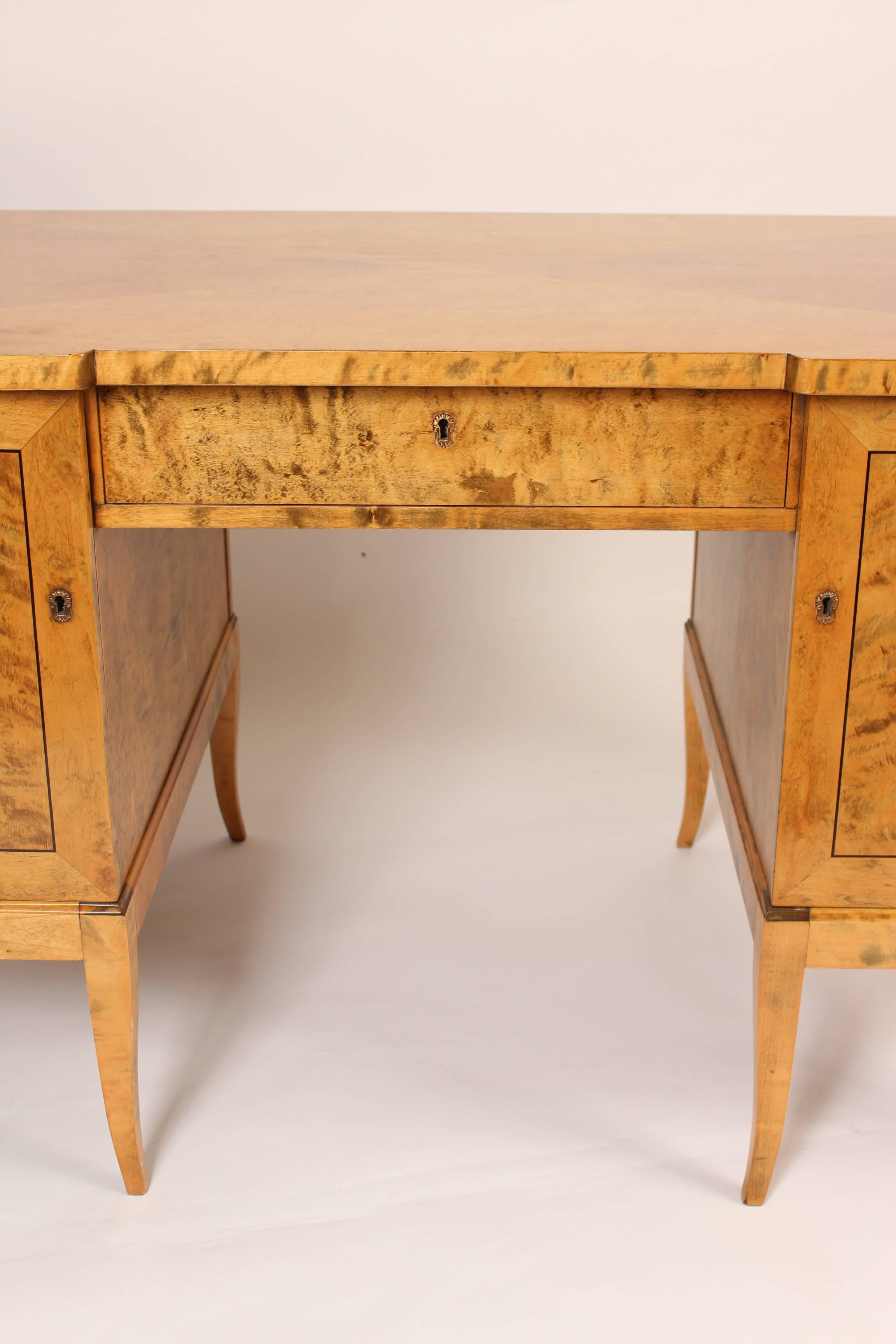 Biedermeier Style Birch Desk 1