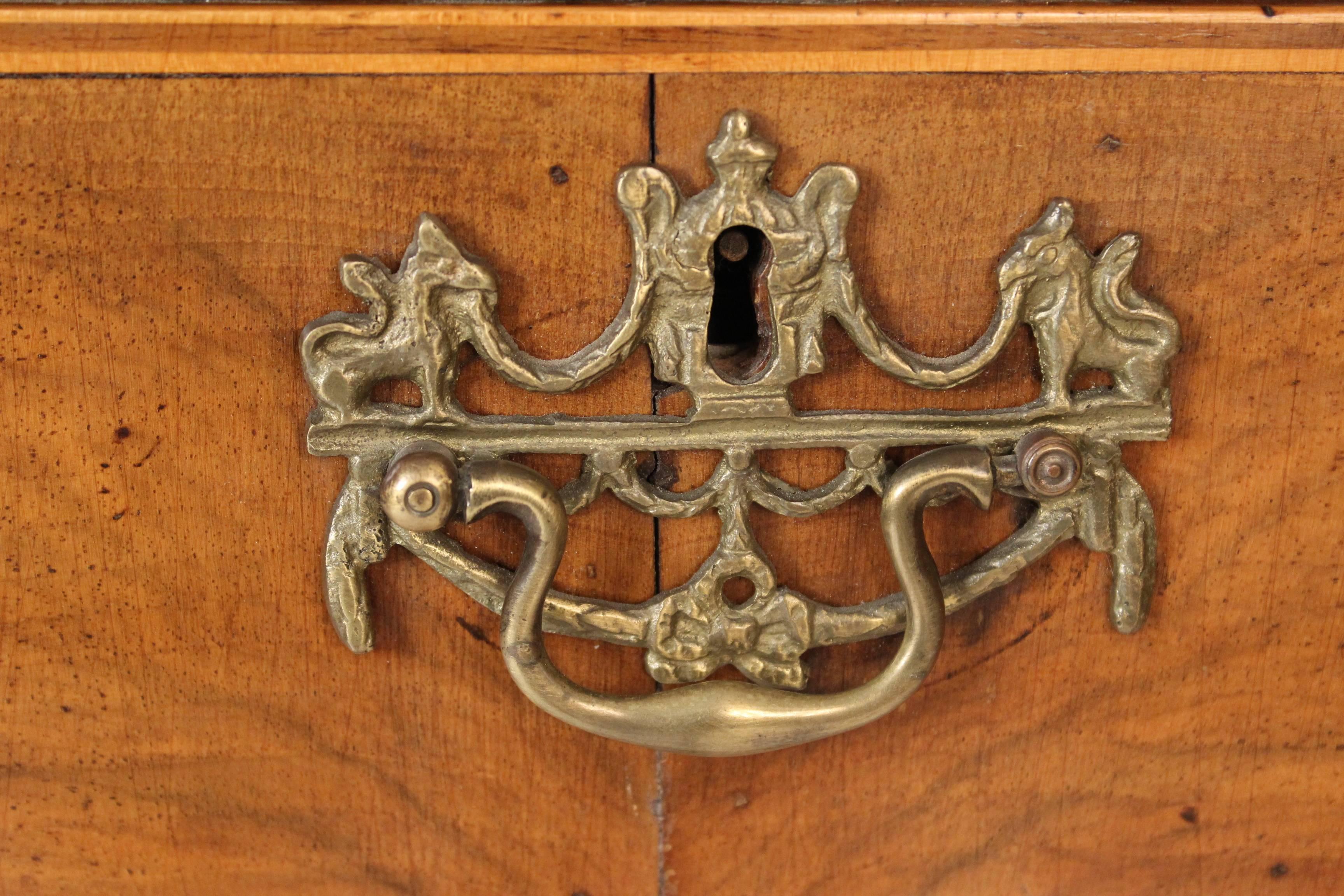 Brass George I Style Chest of Drawers