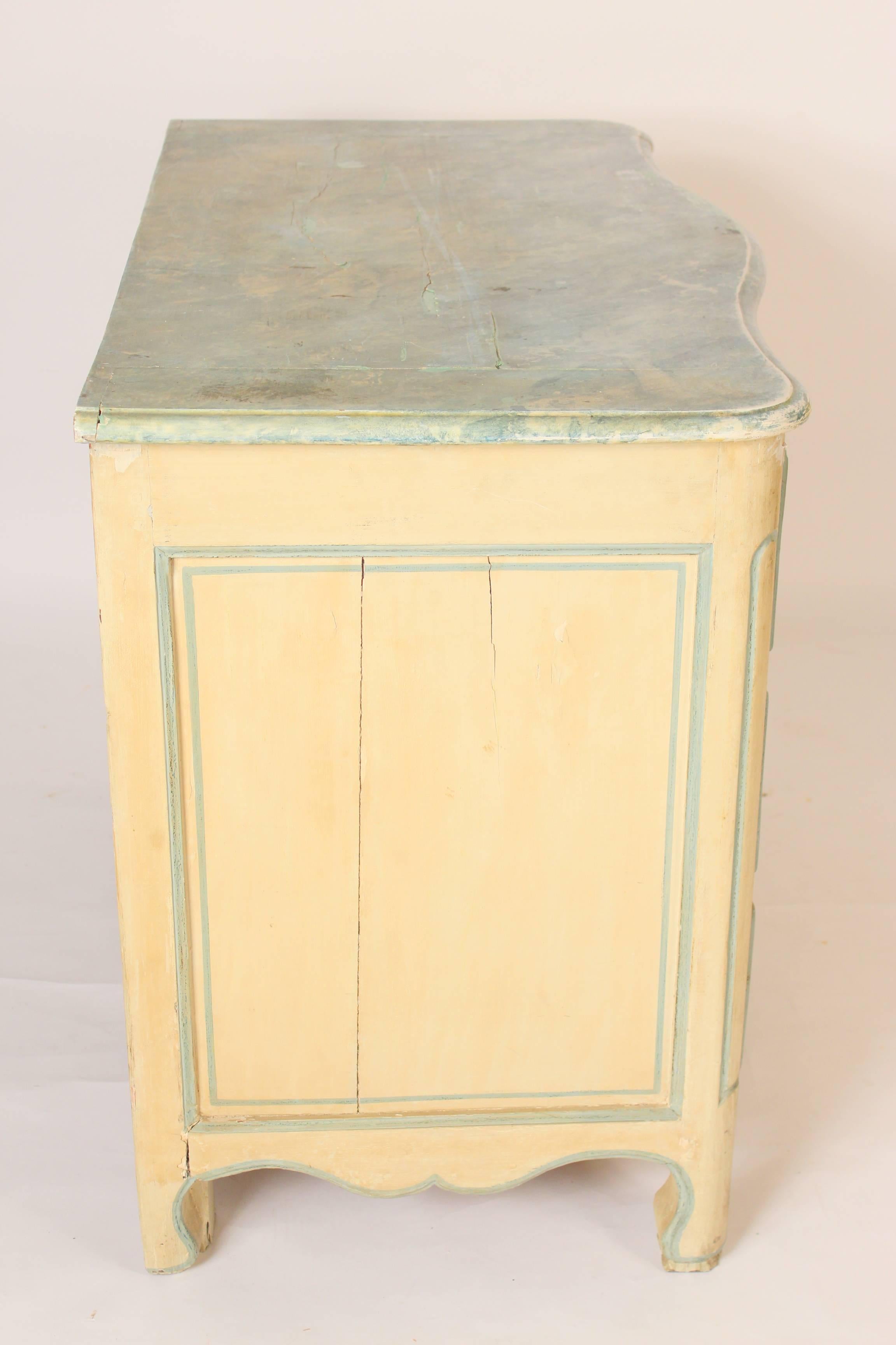 European Louis XV Provincial Painted Commode