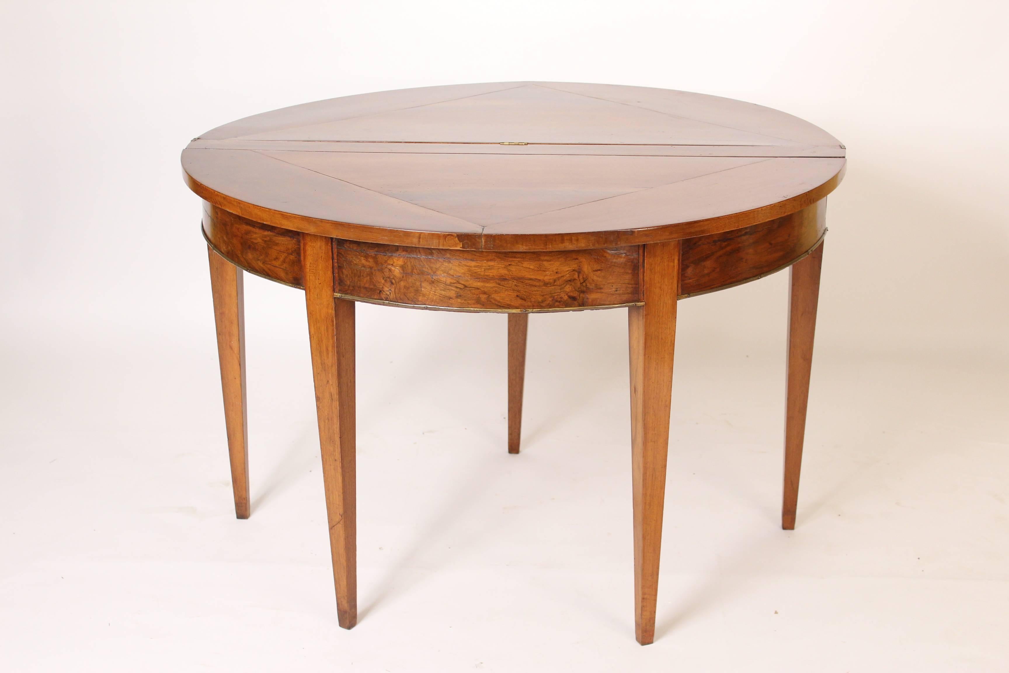 European Directoire Demilune Games Table