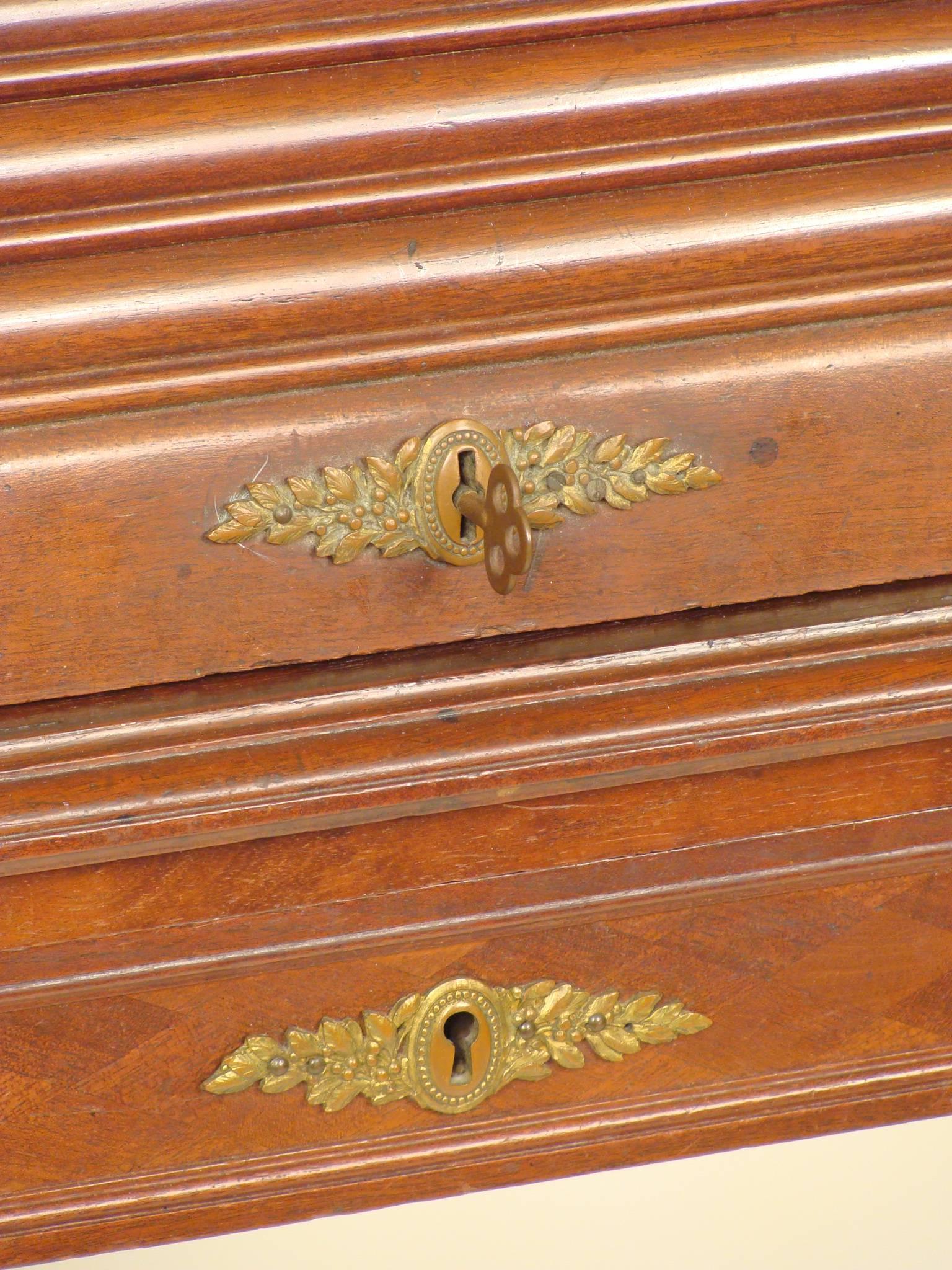Bronze Louis XVI Style Cylinder Desk For Sale