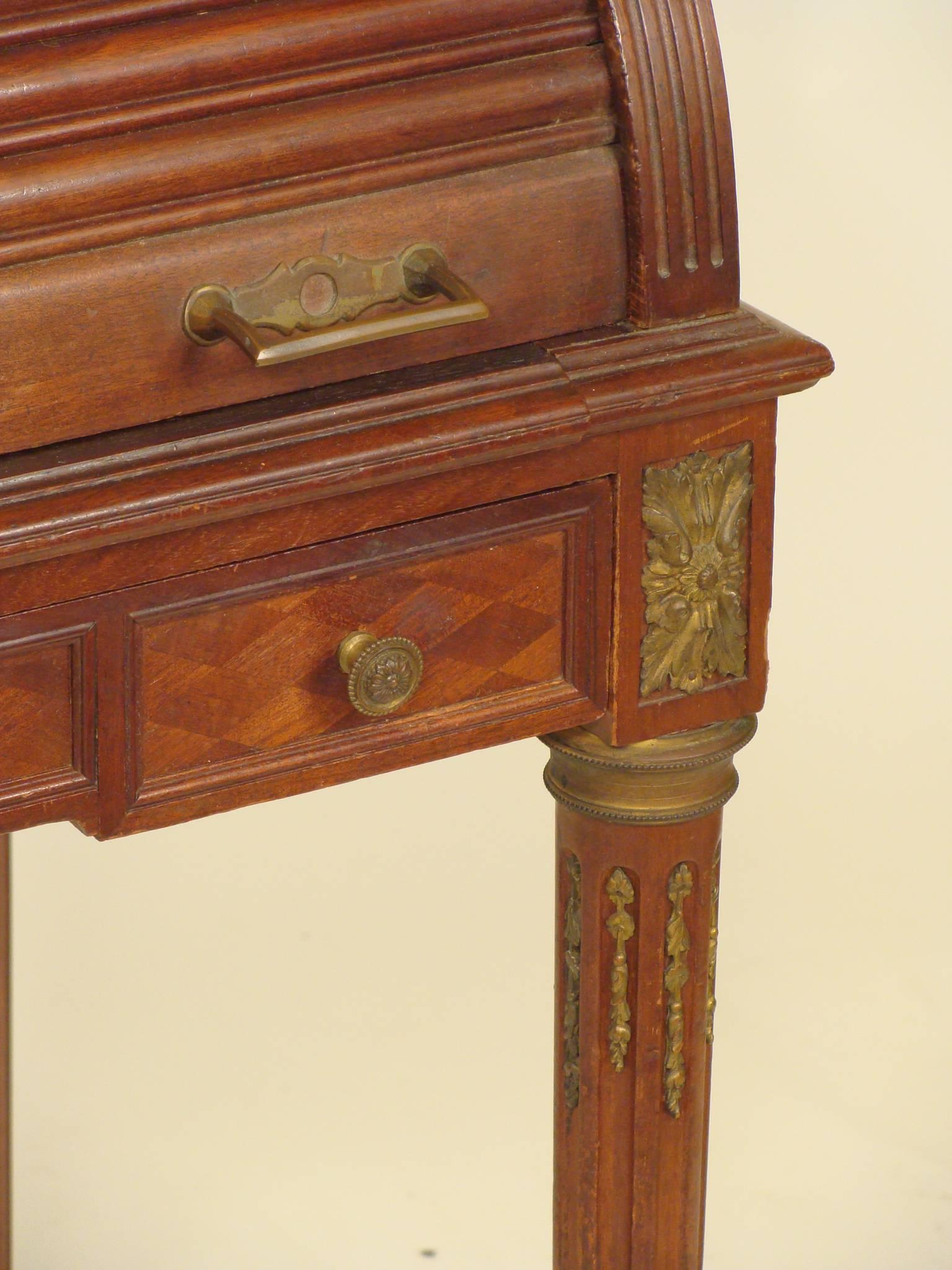 Louis XVI Style Cylinder Desk For Sale 1