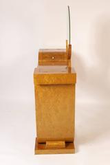 Art Deco burled ash Vanity
