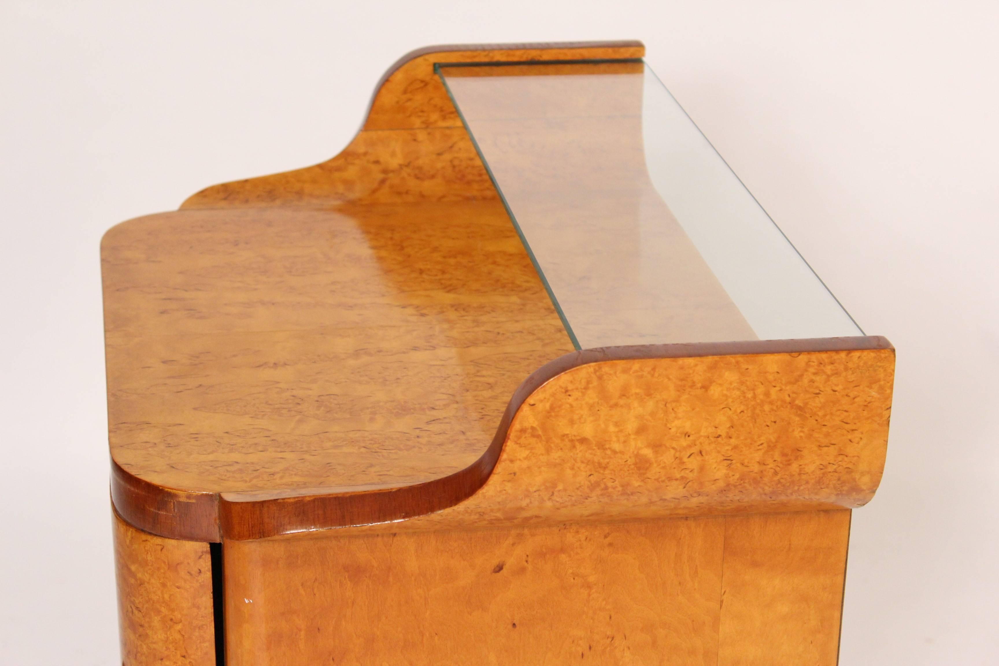 Pair of Art Deco Burl Ash End Table 1