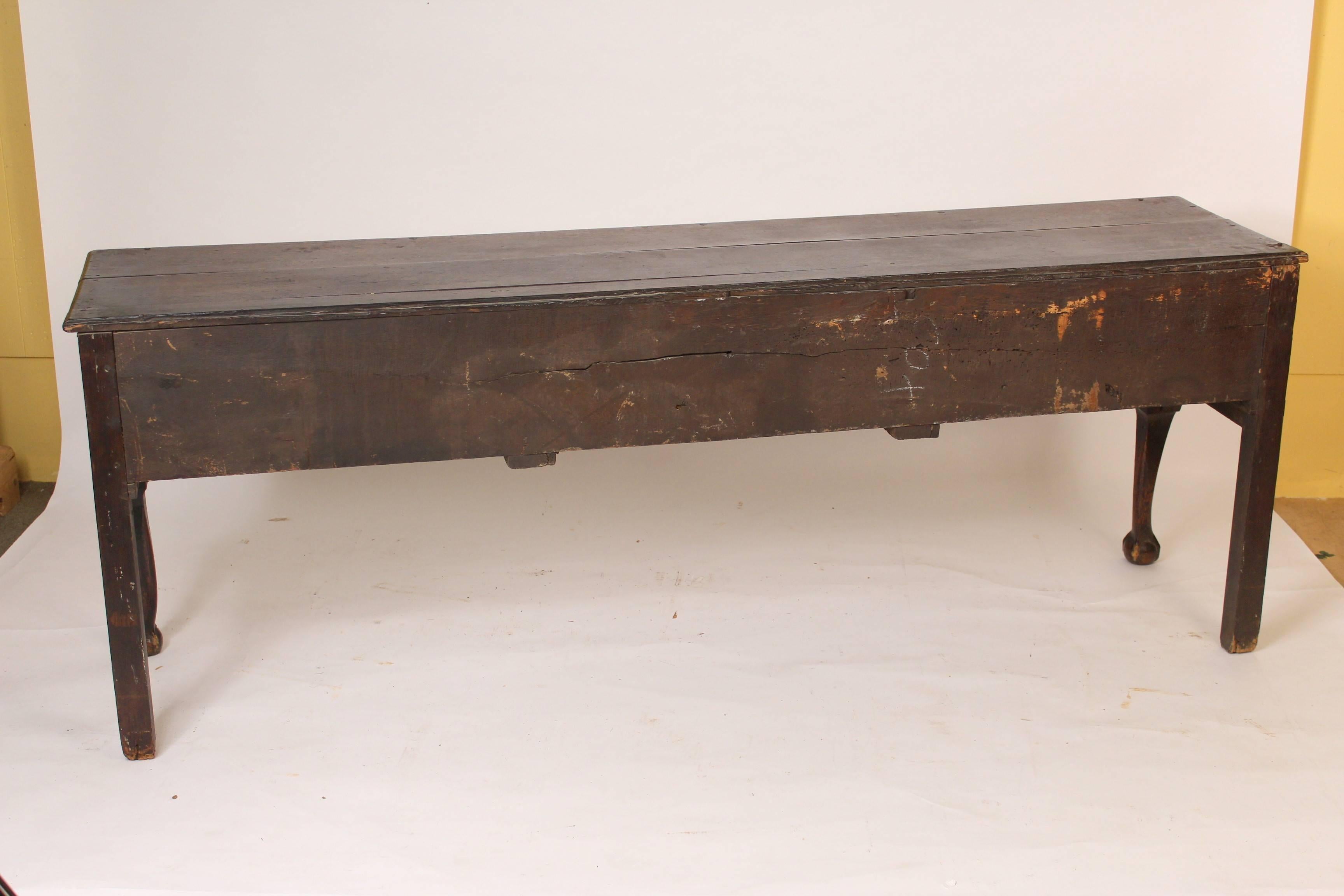 George II Oak Dresser Base 3