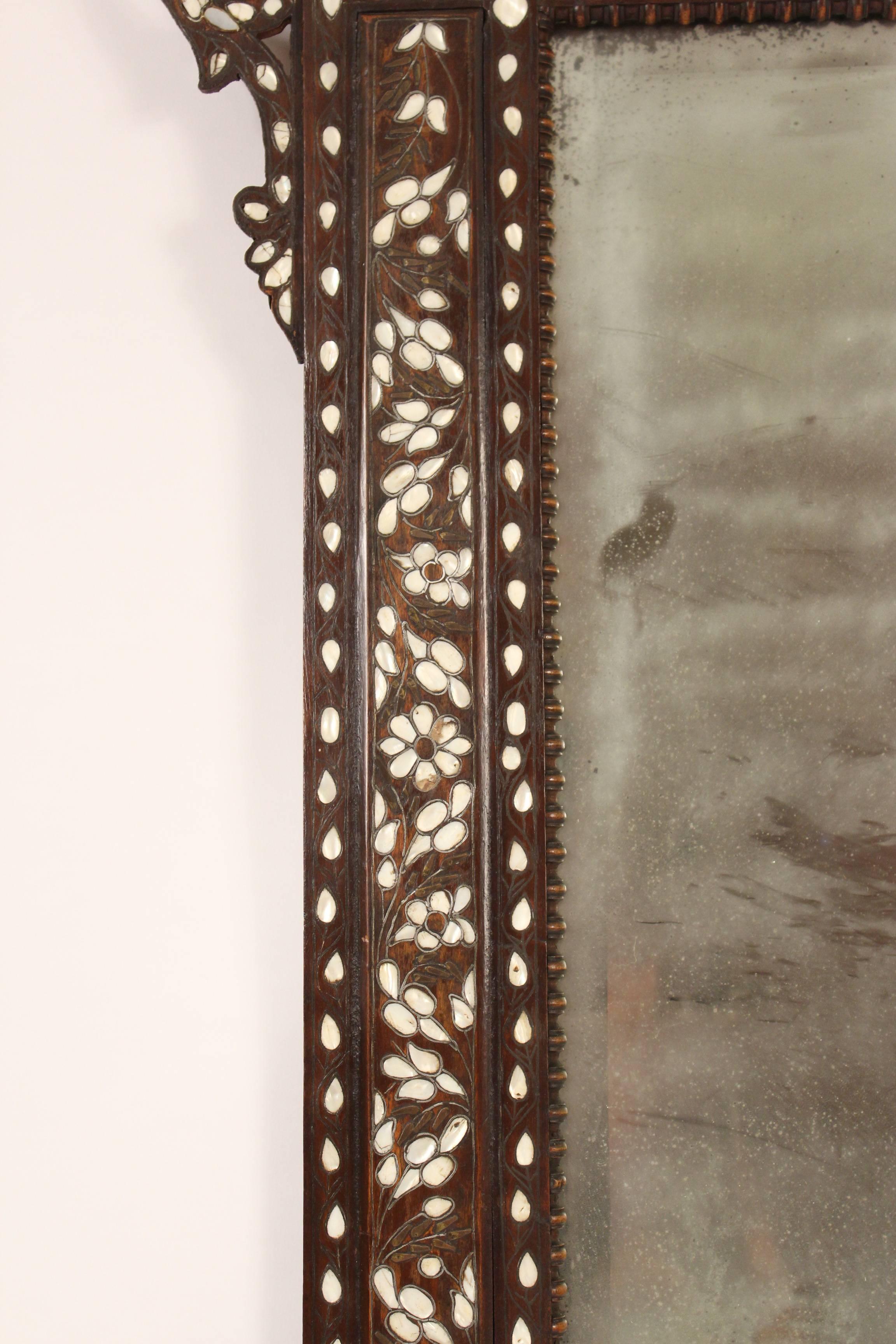 20th Century Middle Eastern Inlaid Mirror
