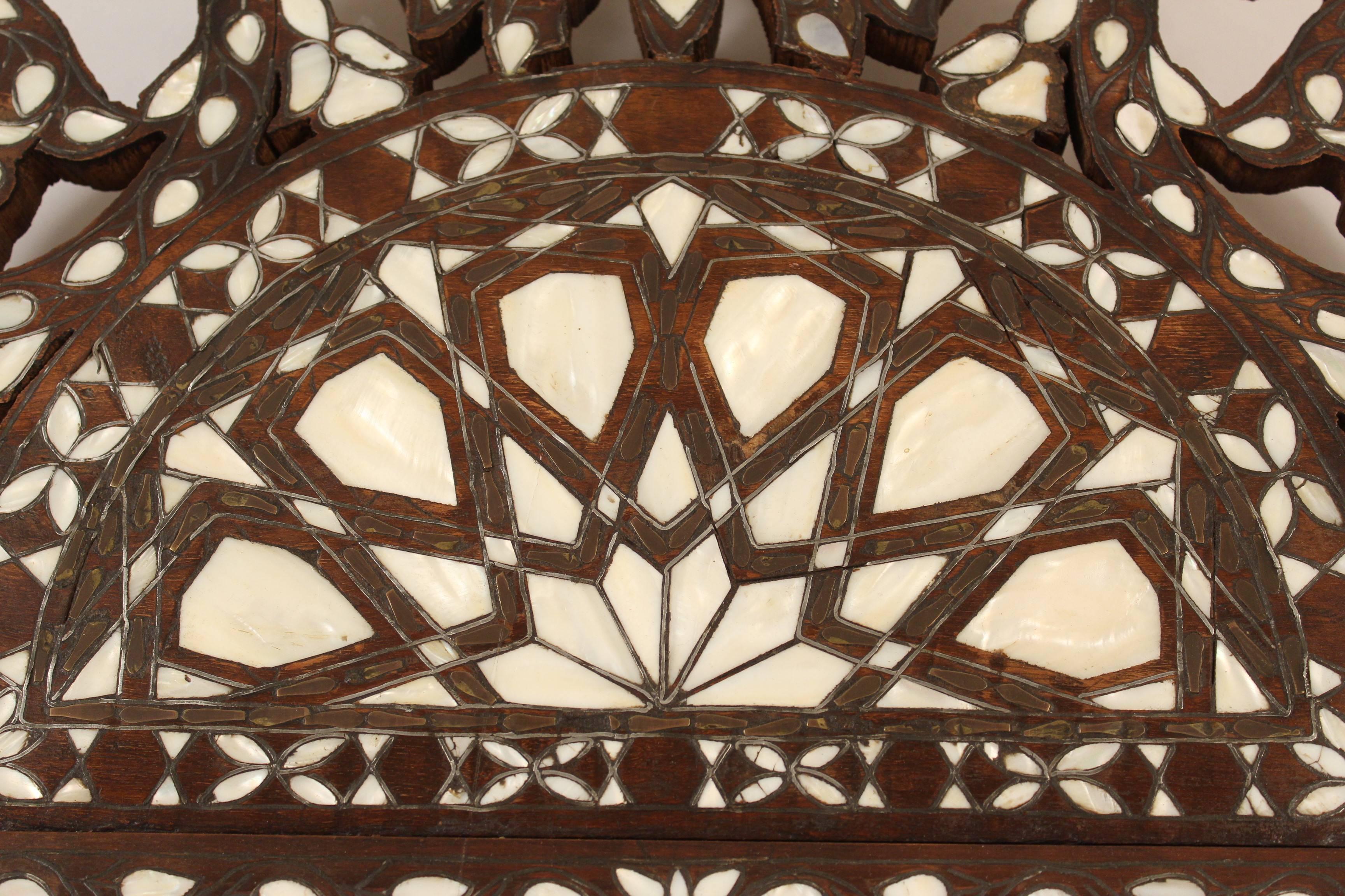 Middle Eastern Inlaid Mirror 2