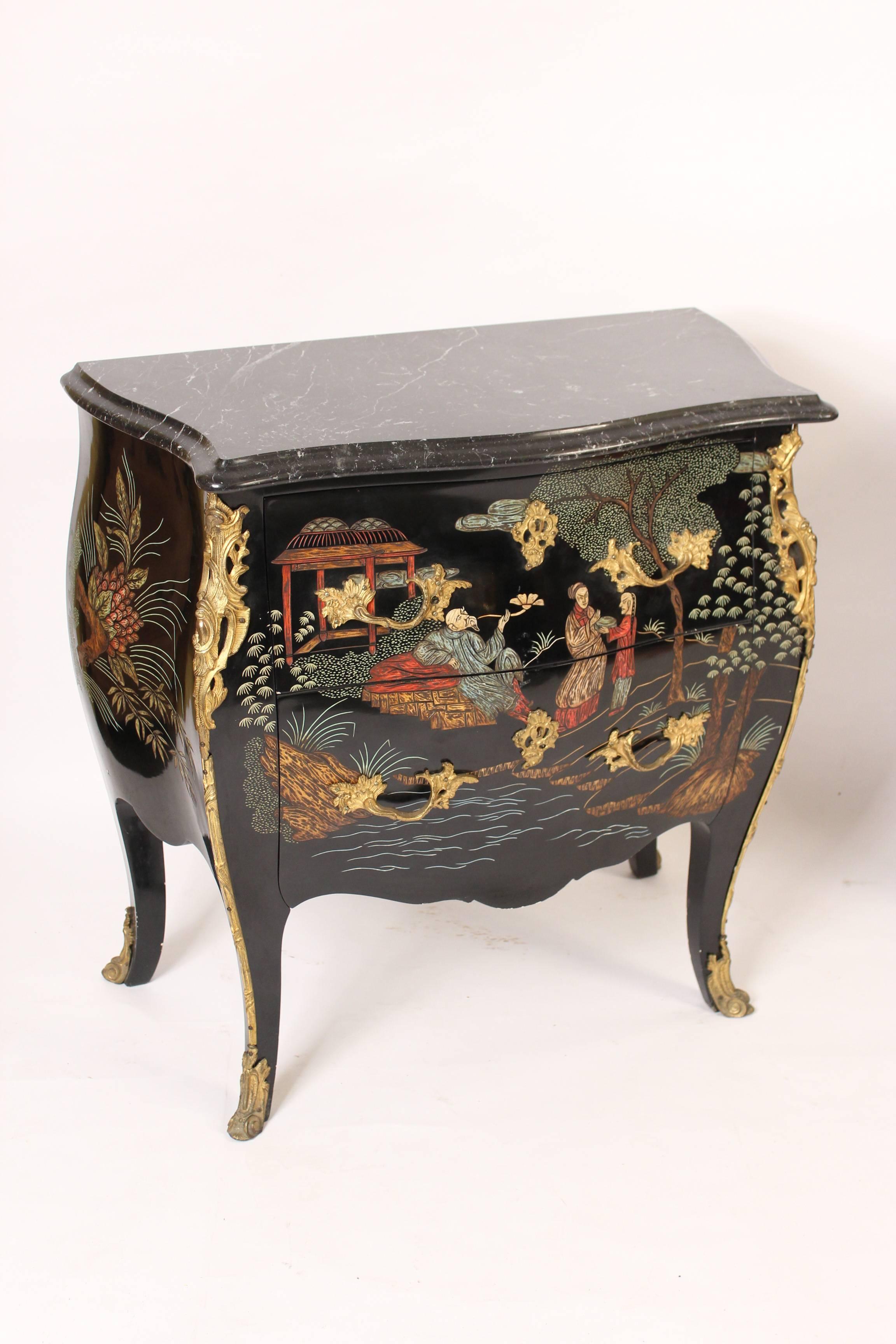 Unknown Pair of Louis XV Style Coromandel Lacquer Commodes