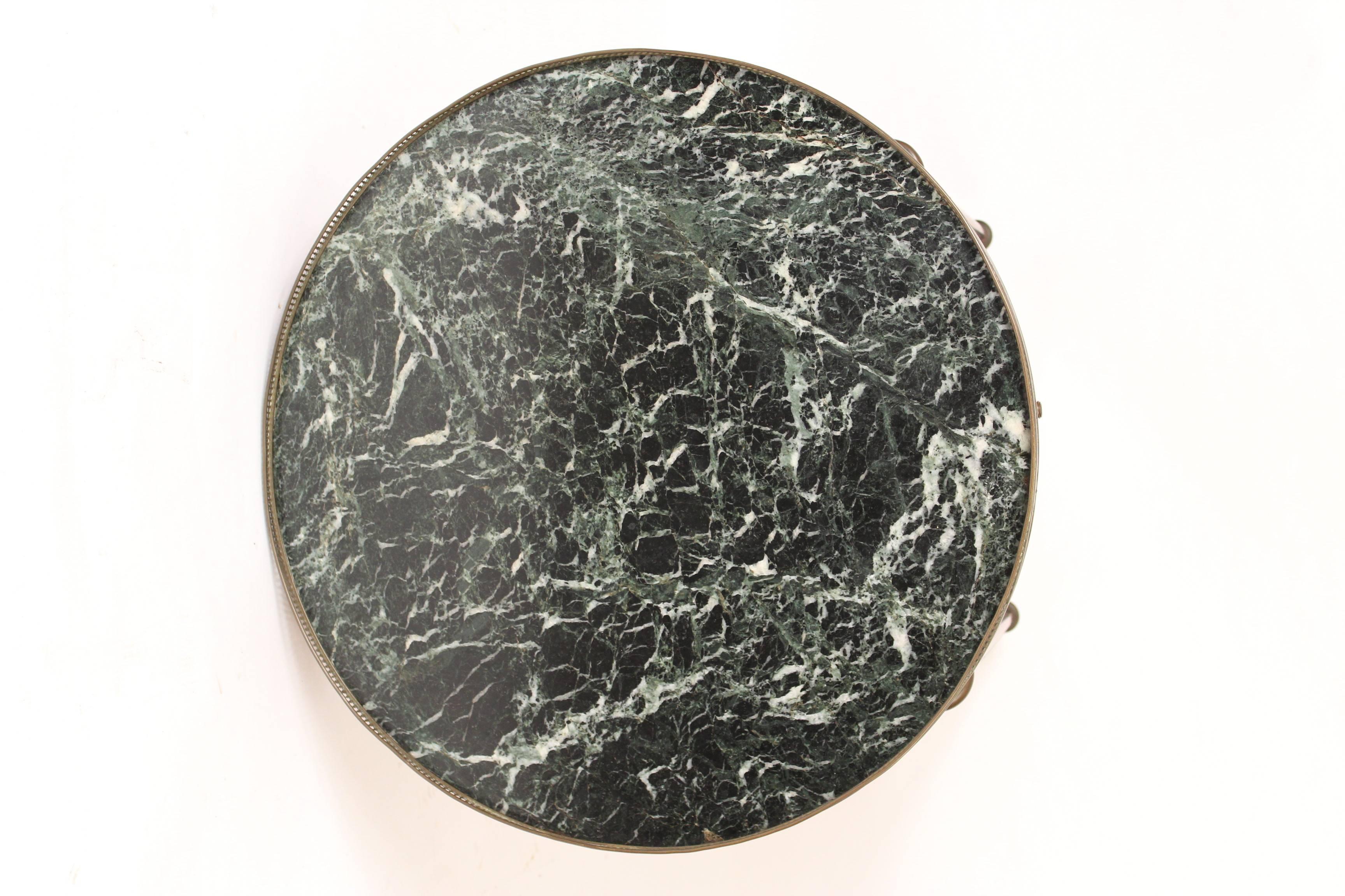 Louis XVI Mahogany Marble-Top Bouillotte Table 2