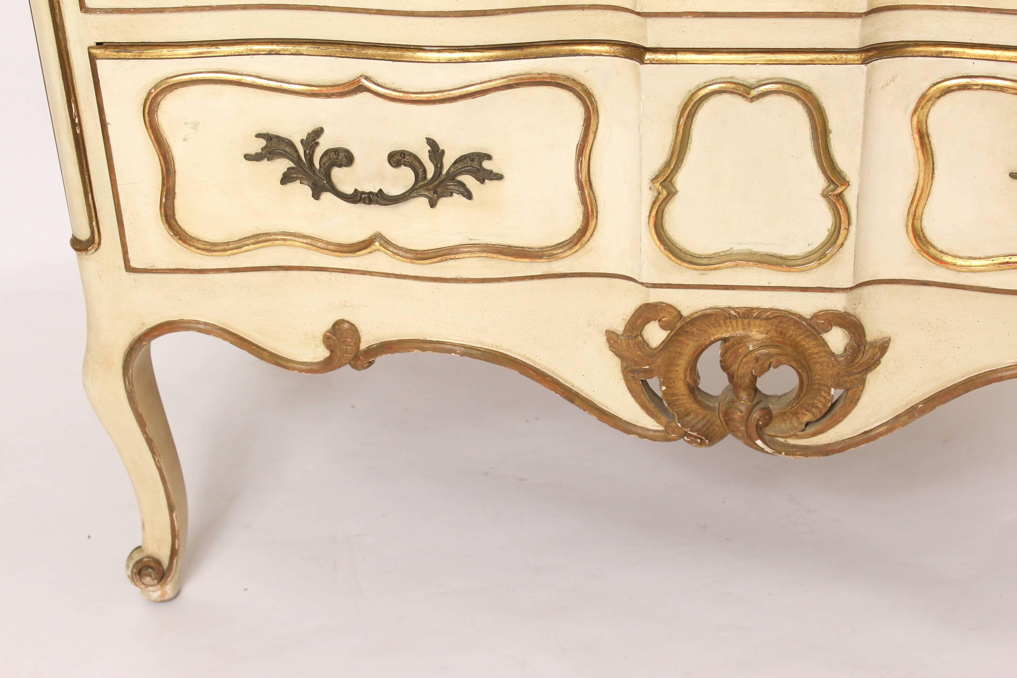 Unknown Painted Louis XV Provincial Style Chest of Drawers