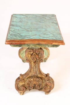 Baroque Style Painted and Partial-Gilt Occasional Table