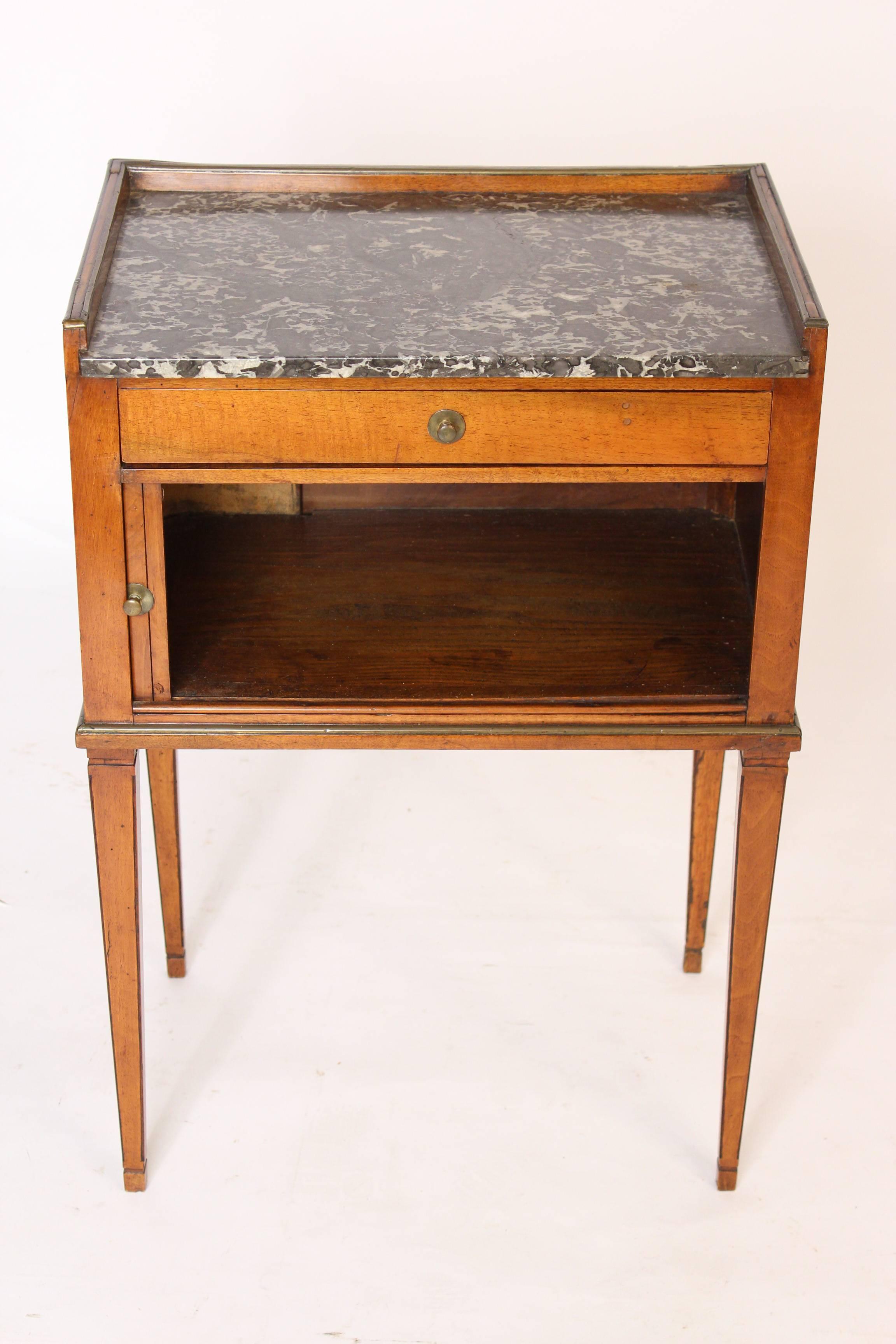 European Directoire Marble-Top Occasional Table