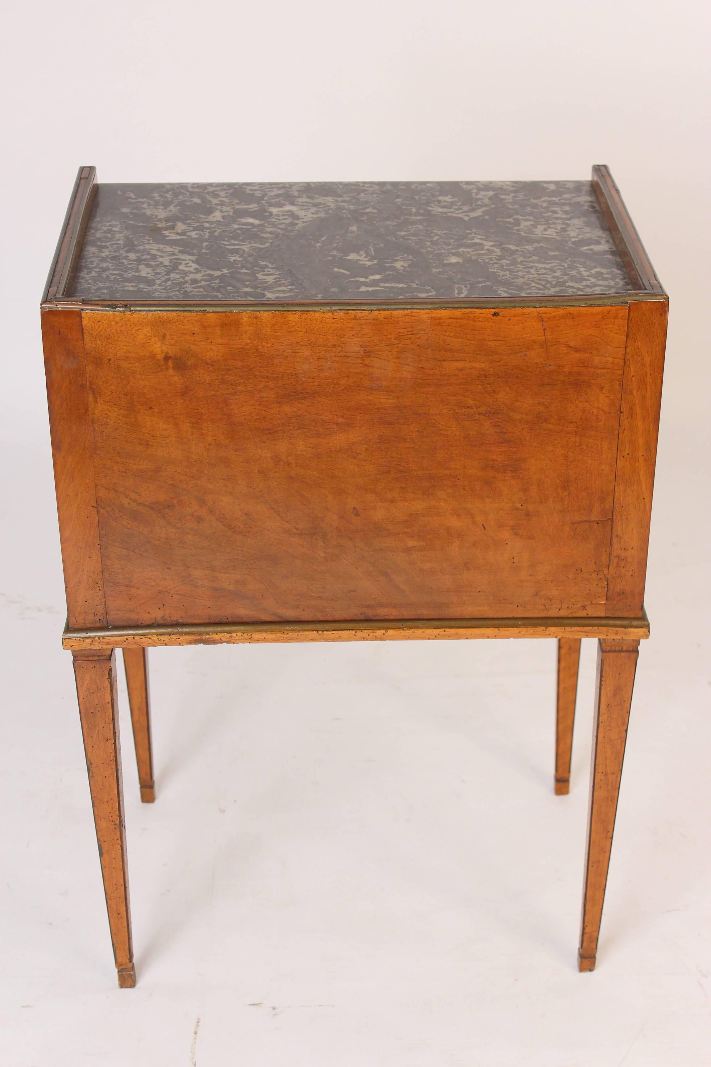 19th Century Directoire Marble-Top Occasional Table