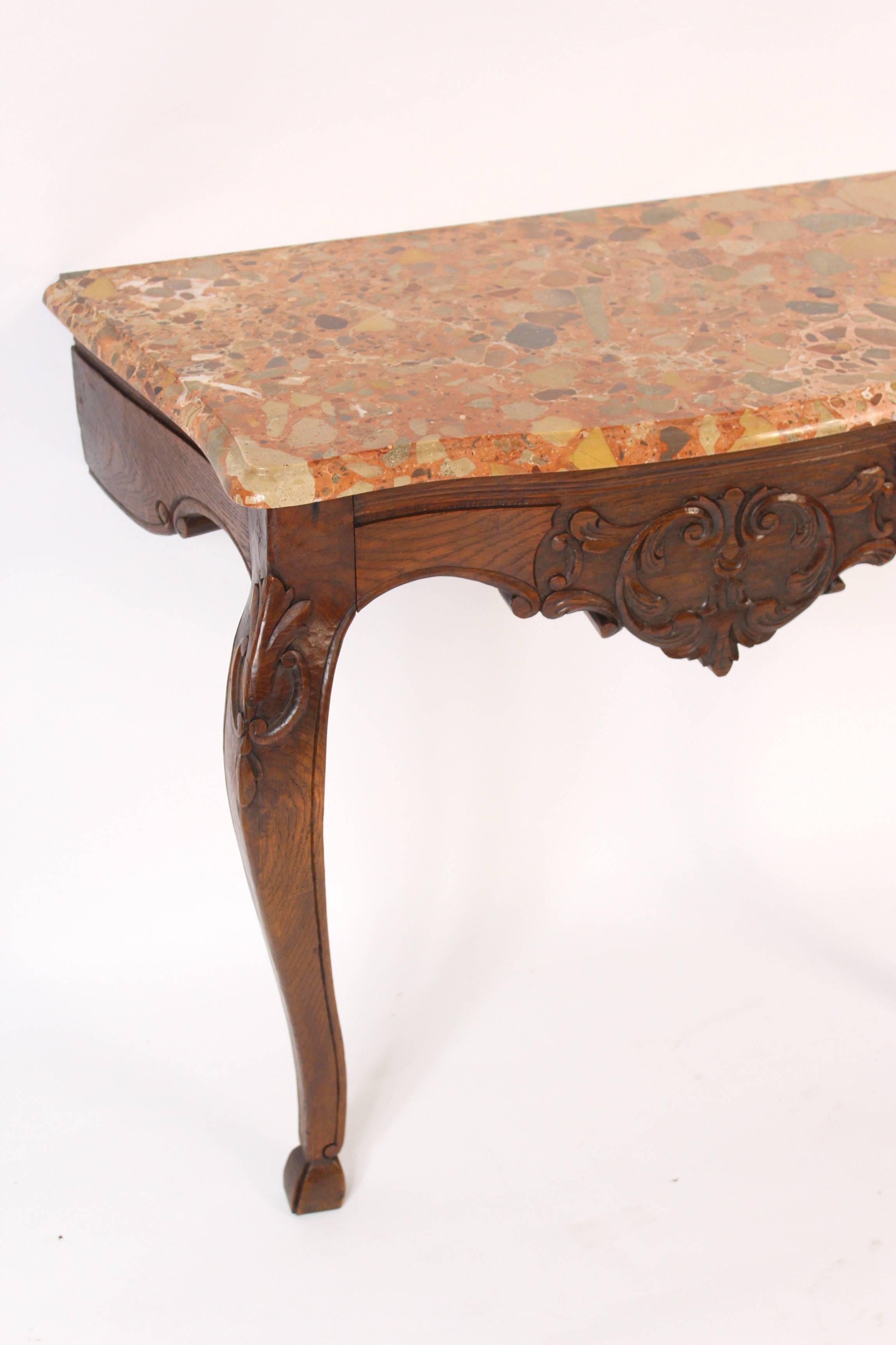 French Louis XV Provincial Style Console Table