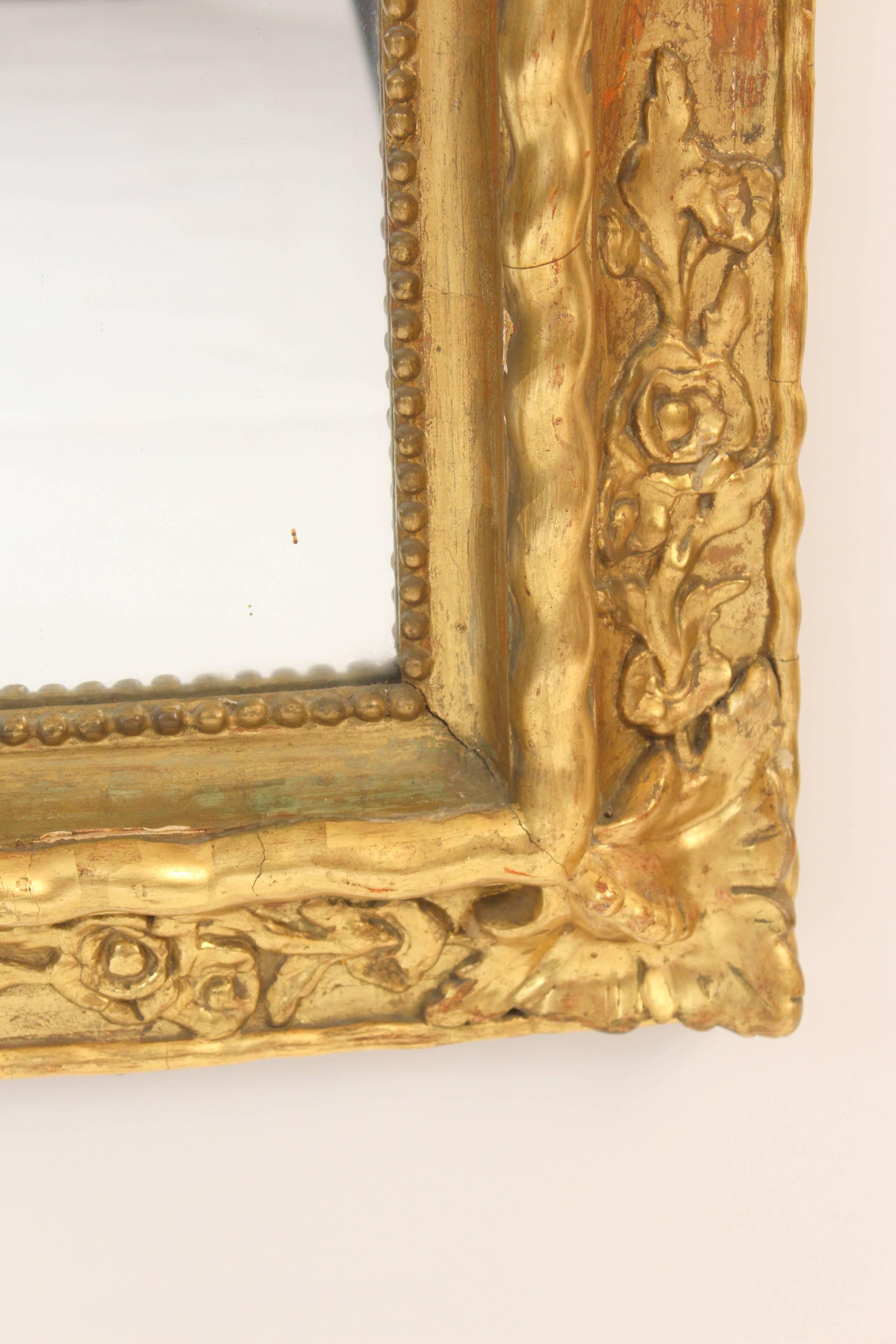 Napoleon III Style Gilt Wood Mirror 1