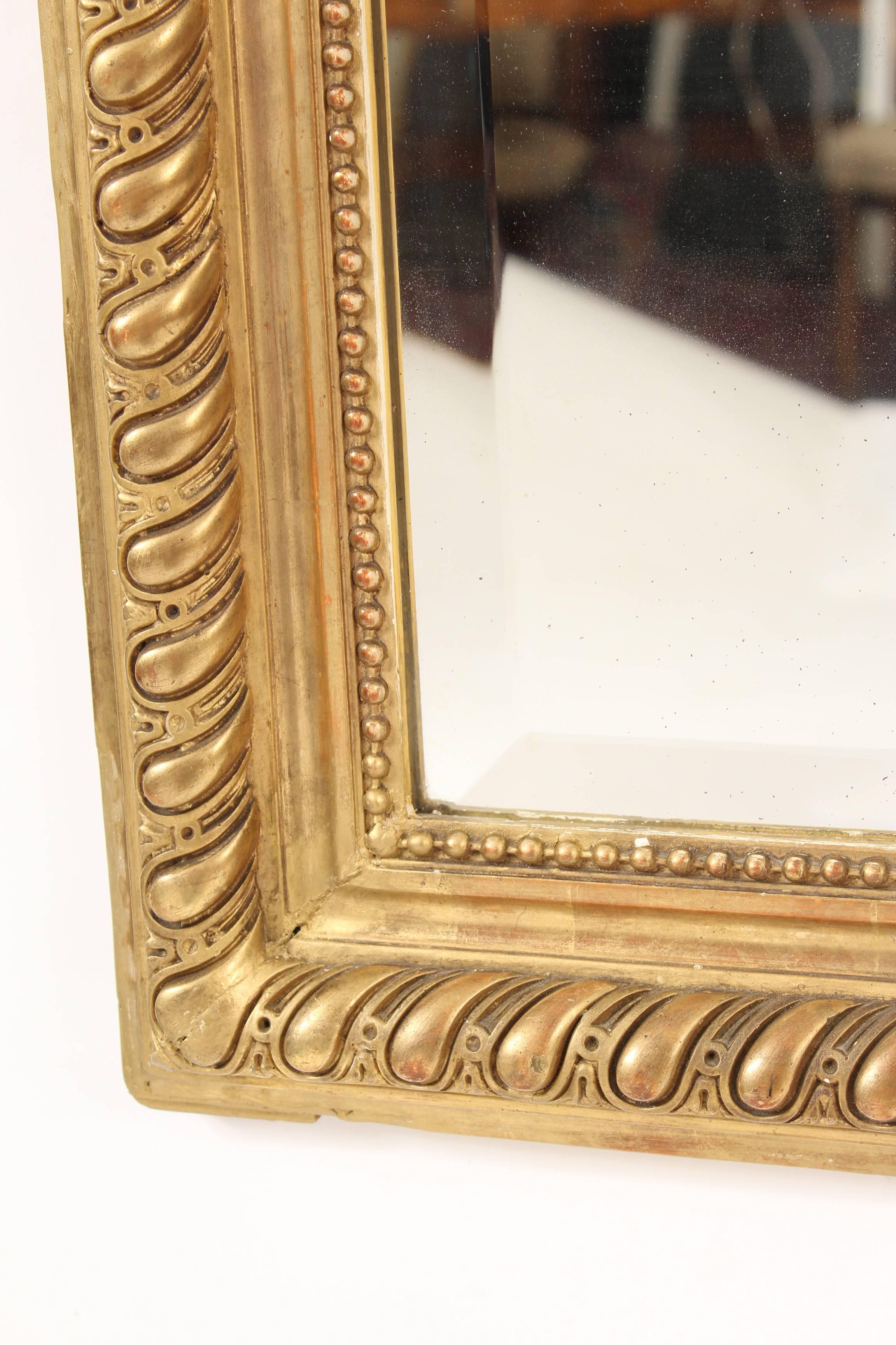 Louis XVI Style Gilt Wood Mirror 1