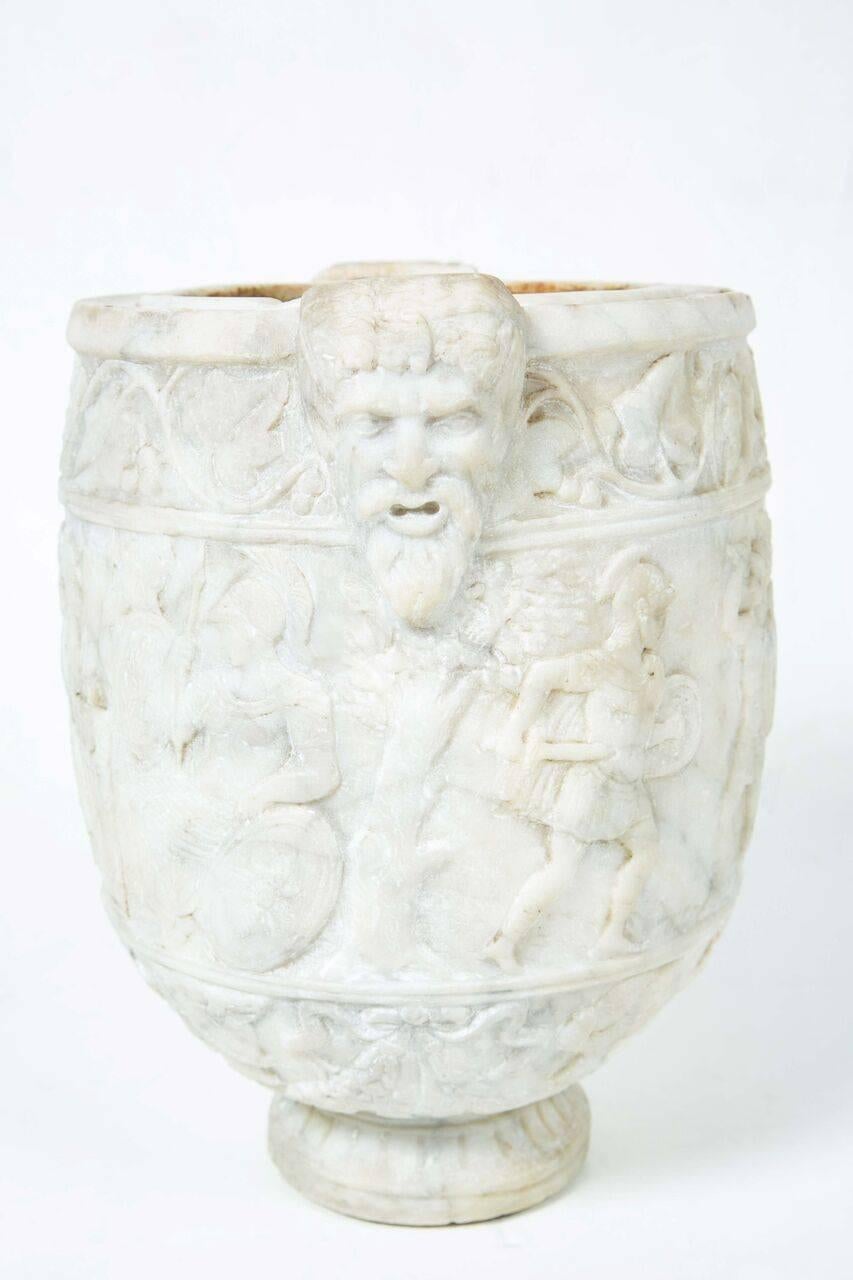 Carved Fine, 16th Century, Marble Urn