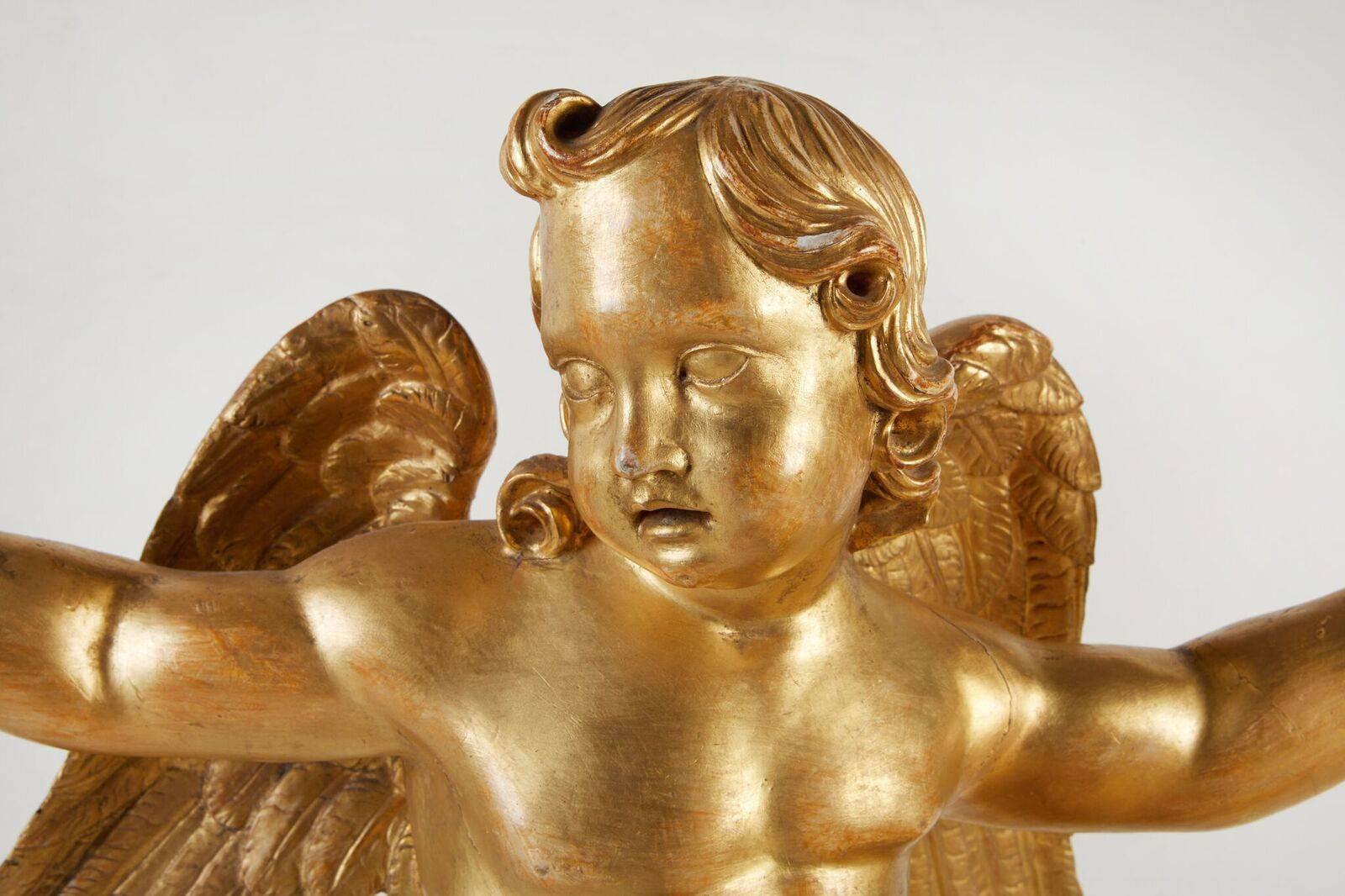Pareja de ángeles de altar dorados montados en Bueno estado para la venta en Los Angeles, CA