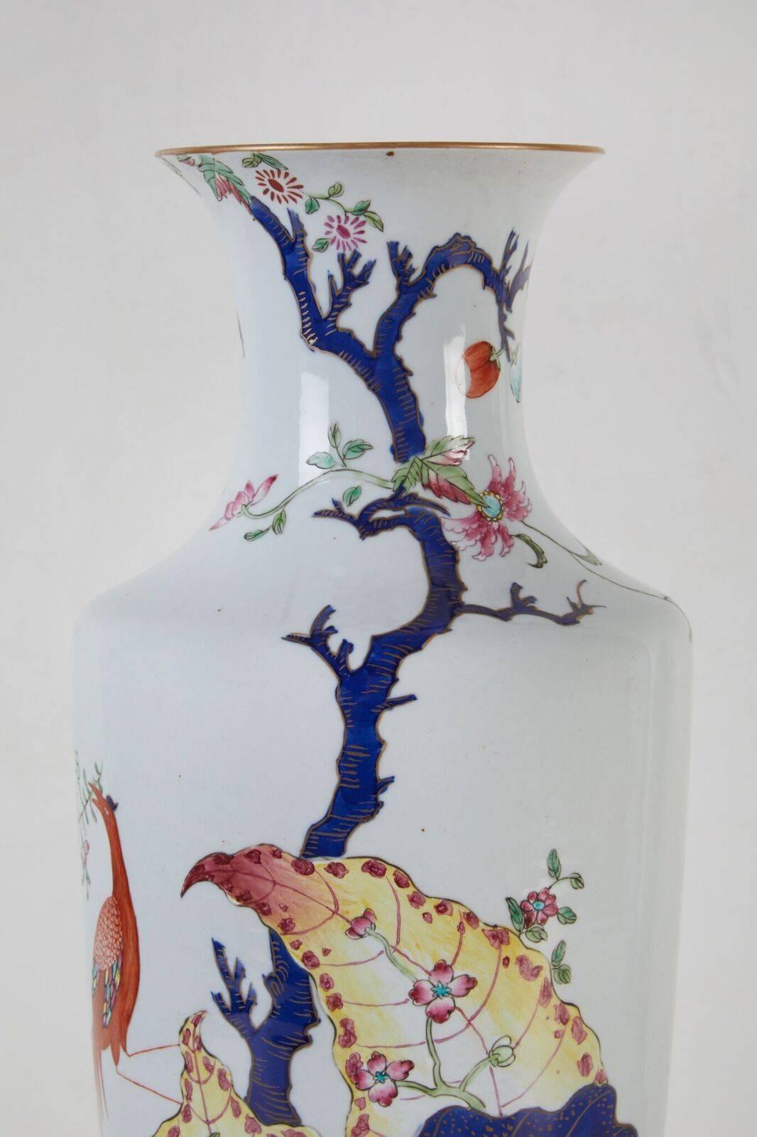 Gilt Lush, Chinese, Tobacco Leaf Vases, circa 1920