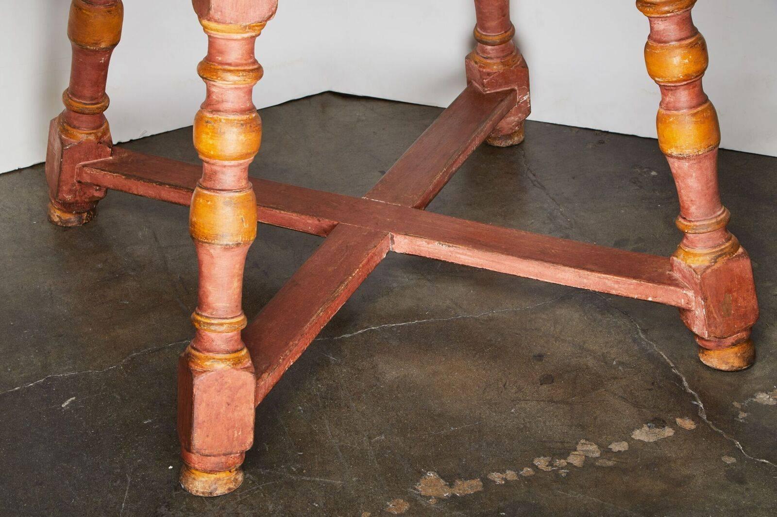 Painted Spectacular, Large Italian Specimen Marble Centre Table For Sale