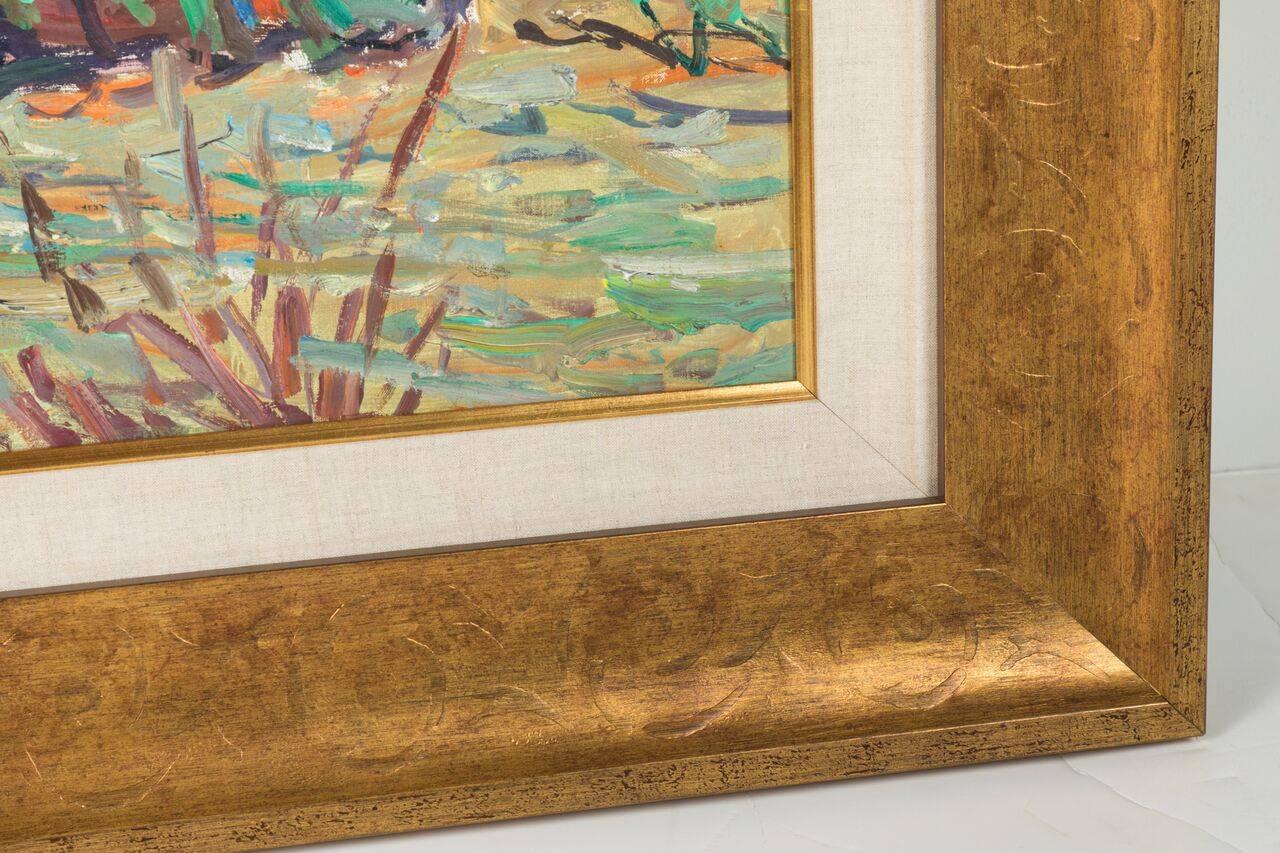 Large, Dated, Original, Impressionist Style Painting In Excellent Condition In Newport Beach, CA