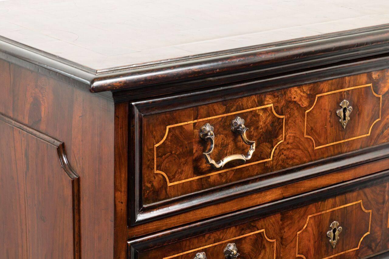 Late 19th Century Elegantly Veneered, 19th Century Tuscan Commode For Sale