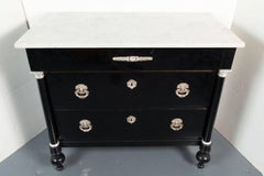 Chic, 19th Century, Neoclassical Ebonized Commode