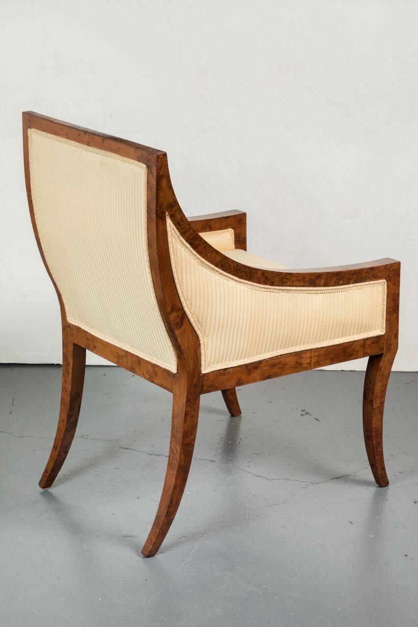 Graceful, Italian, Art Deco Period Chairs For Sale 1