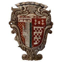 Large Painted Italian Crest