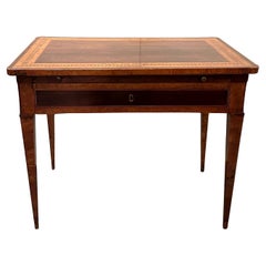 Mesa de escritorio italiana con tablero deslizante y tablero extraíble