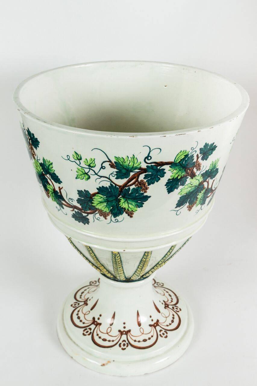 Italian 19th Century Painted Urns from Naples